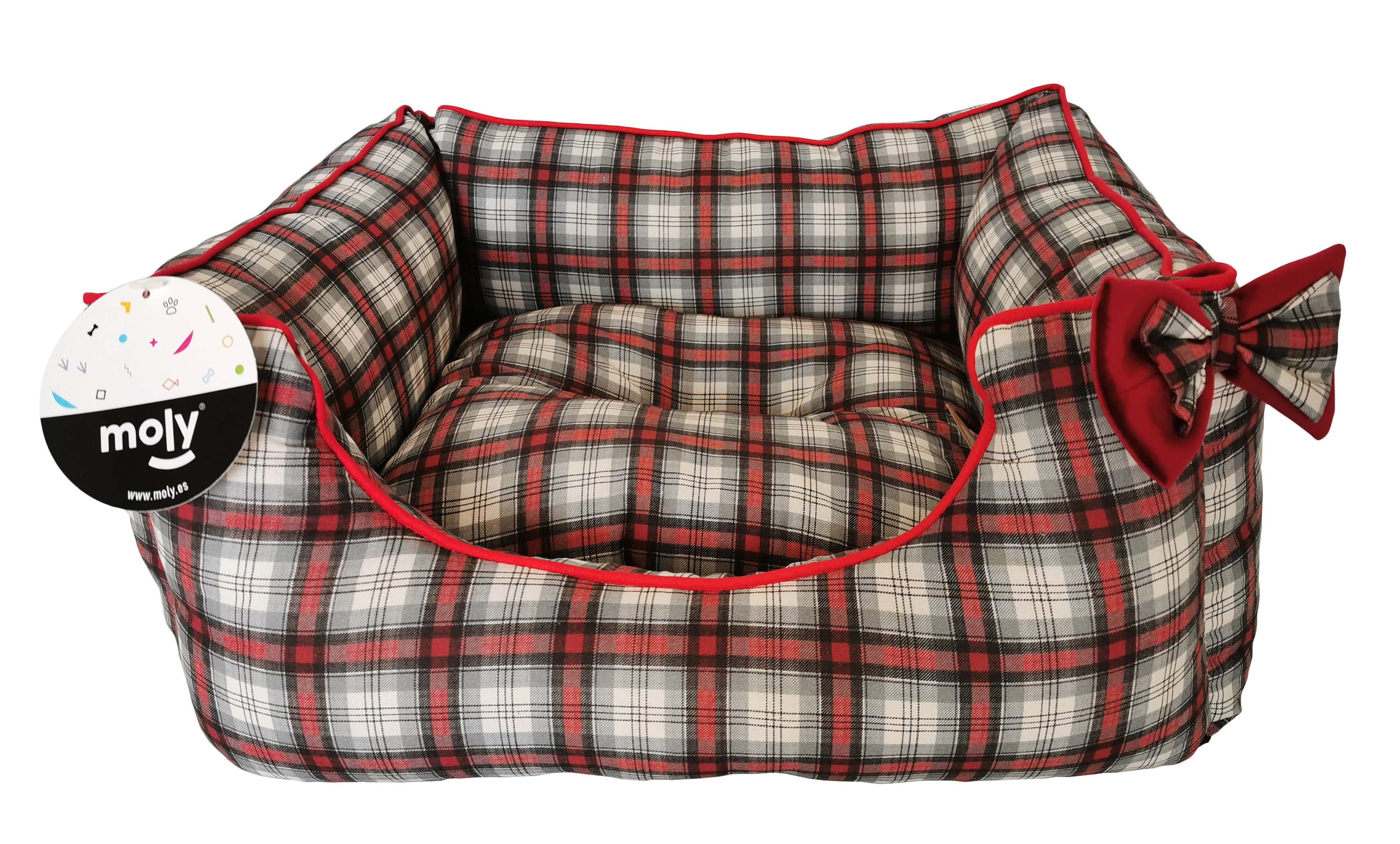 Liege Rechteckig Schottenmuster T-1 50x42x21 cm