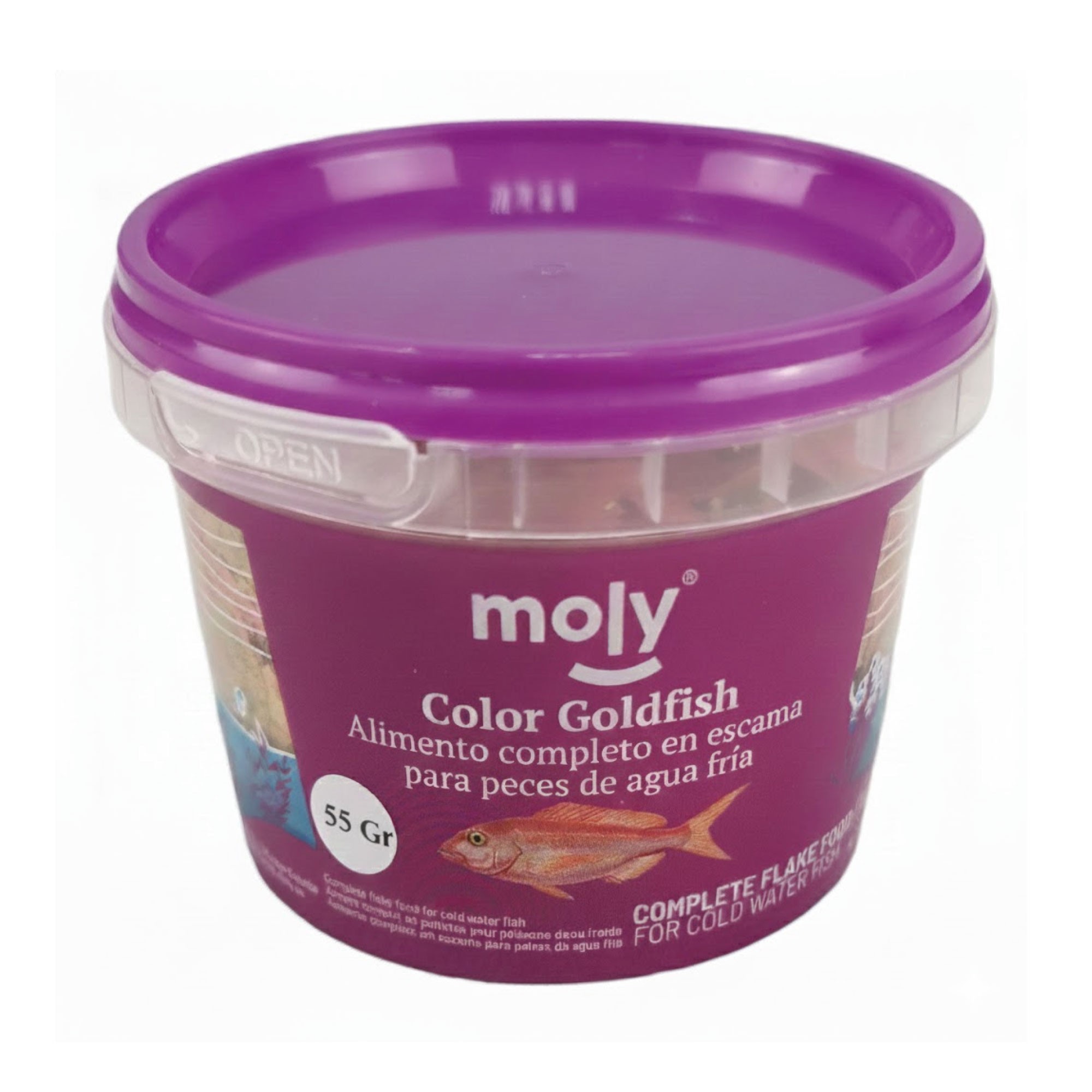 Moly- Aliments Flocons für Goldfische - 55 gr/365 ml