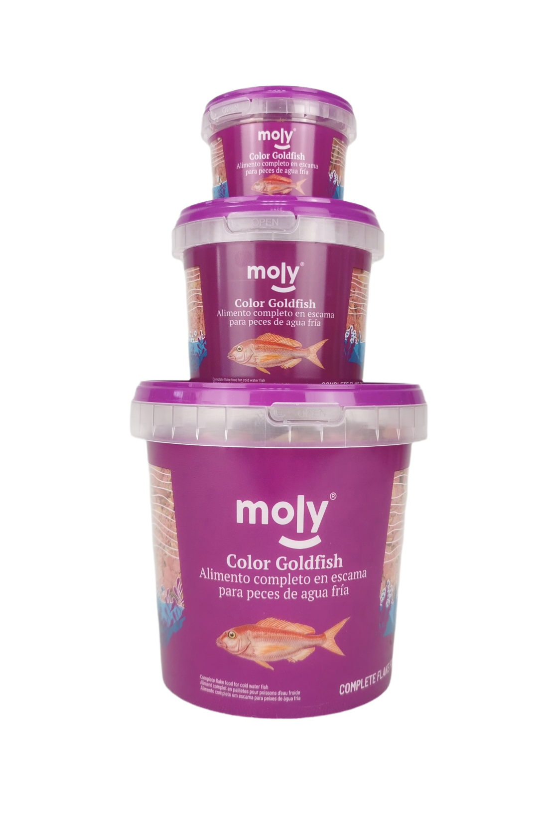 Moly- Aliments Flocons für Goldfische - 55 gr/365 ml — Foto 2