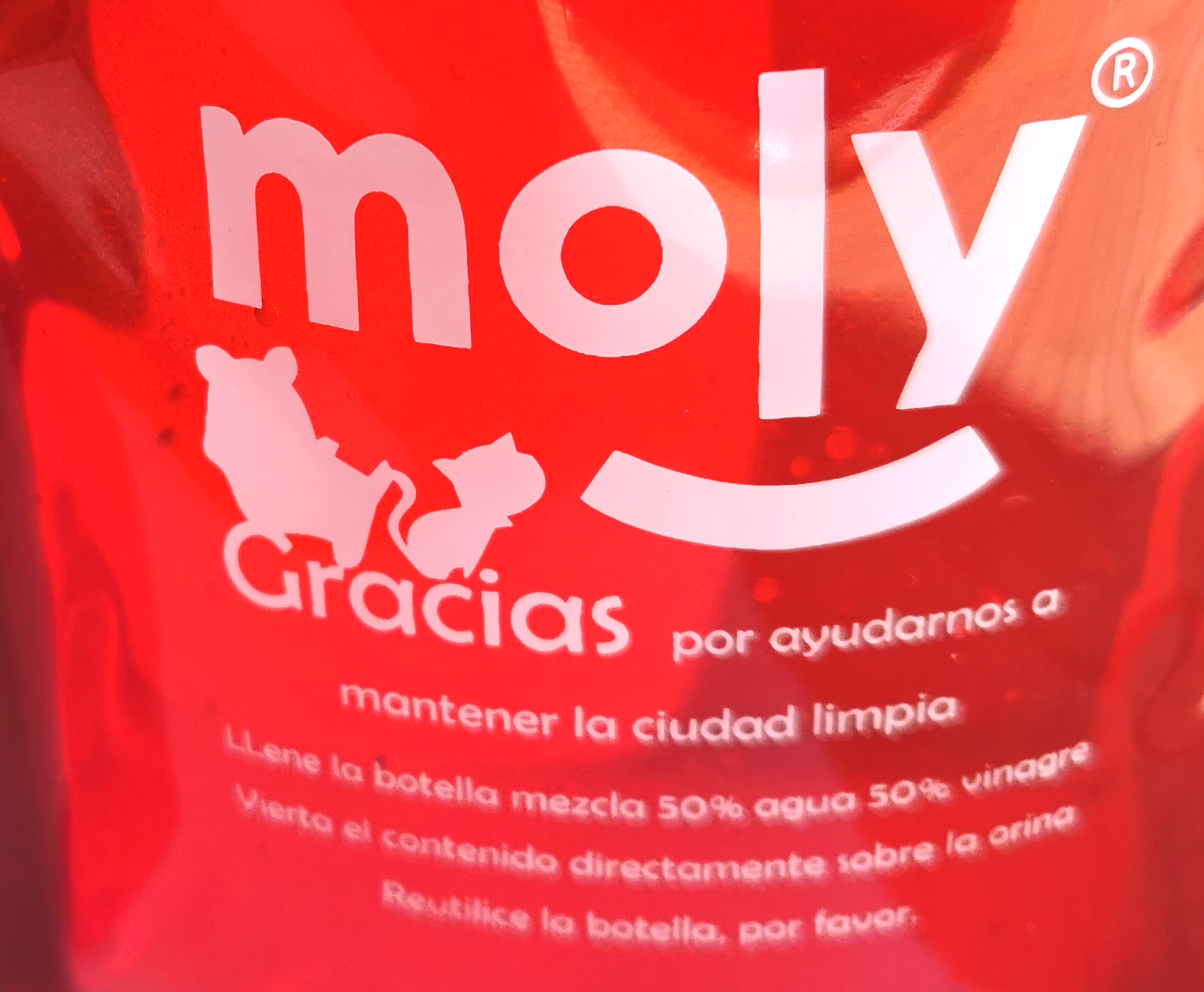 Reinigungsflasche für Hundeurin Moly 460ml — Foto 2