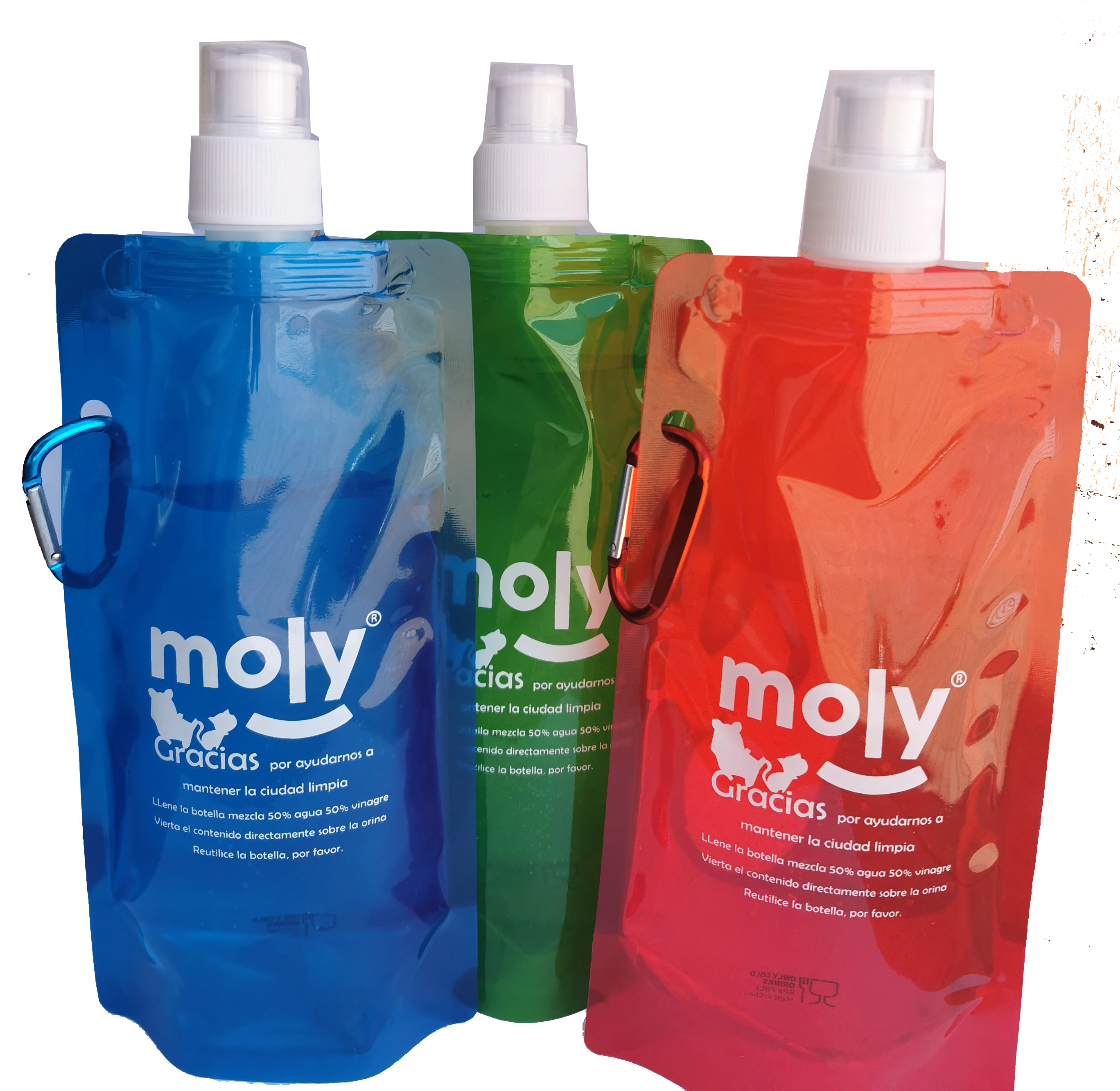 Reinigungsflasche für Hundeurin Moly 460ml — Foto 3