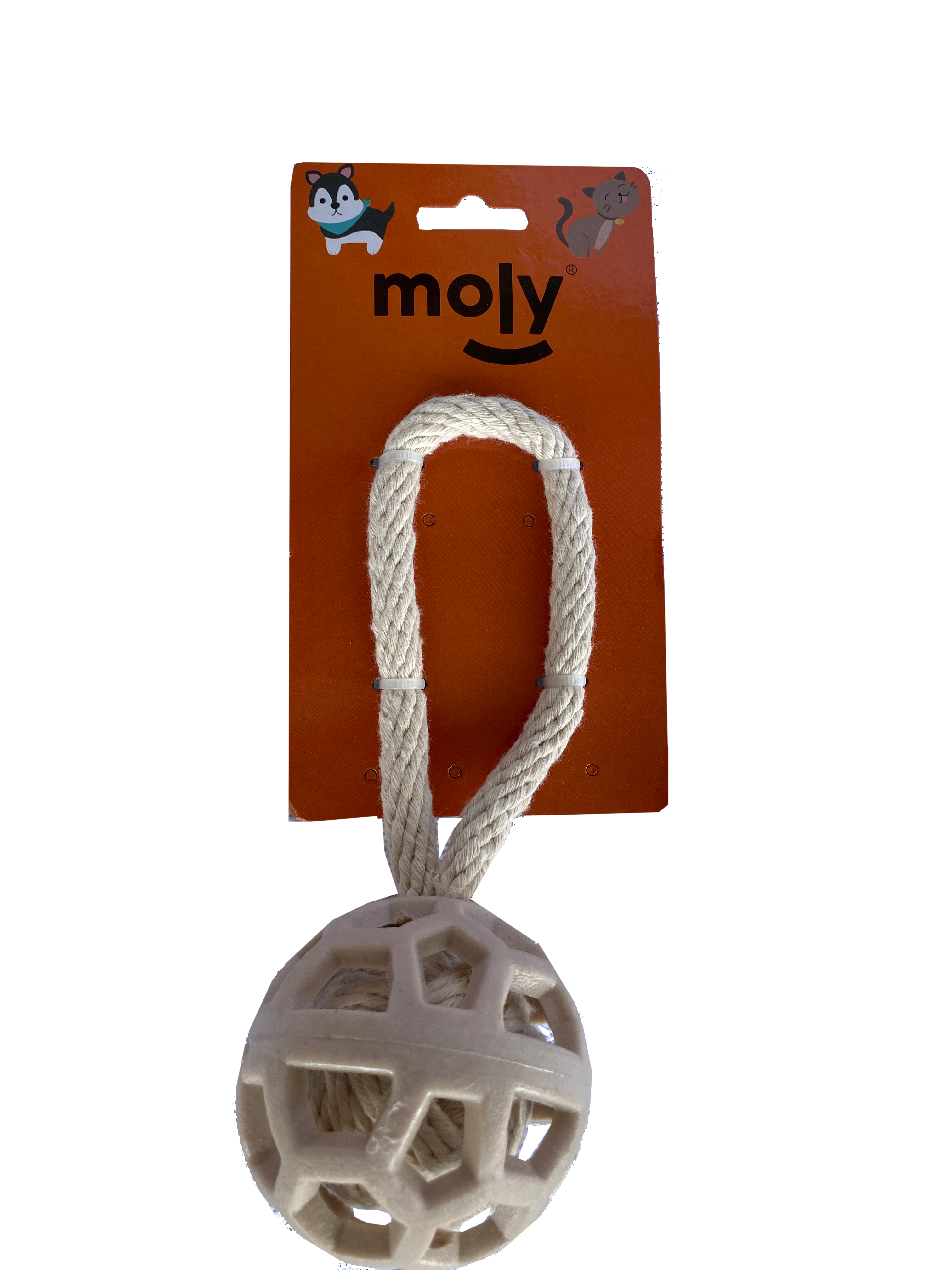 TPR Eco Spielzeug mit Baumwollseil 7.5*21 cm