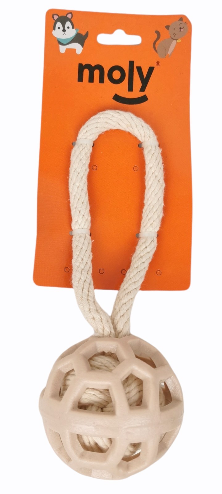 TPR Eco Spielzeug mit Baumwollseil 7.5*21 cm — Foto 2
