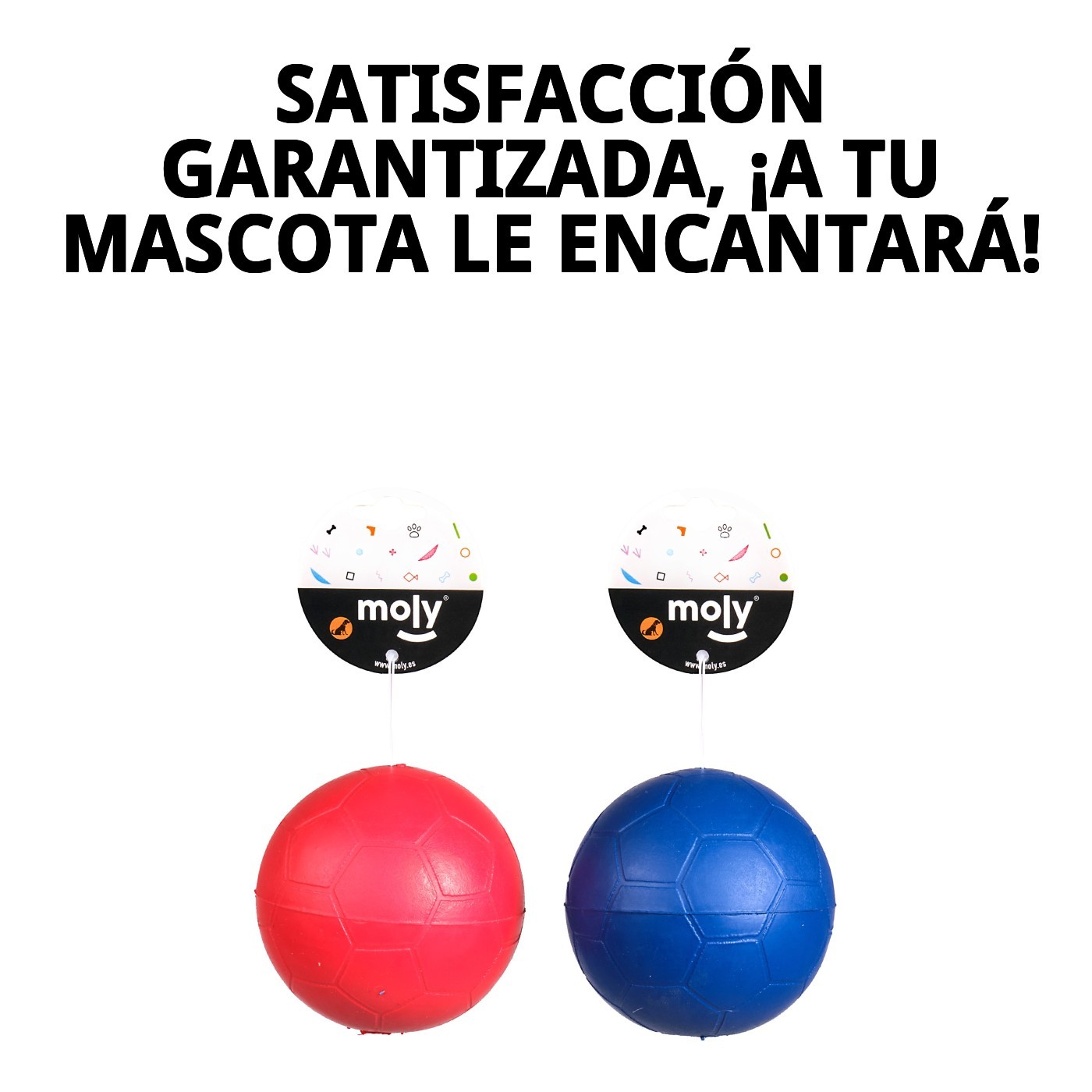 Gummiball mit Geräusch - 6,5 cm — Foto 7