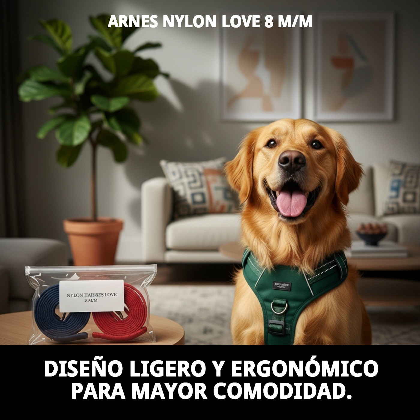 Nylon-Geschirr Love 8 mm — Foto 4