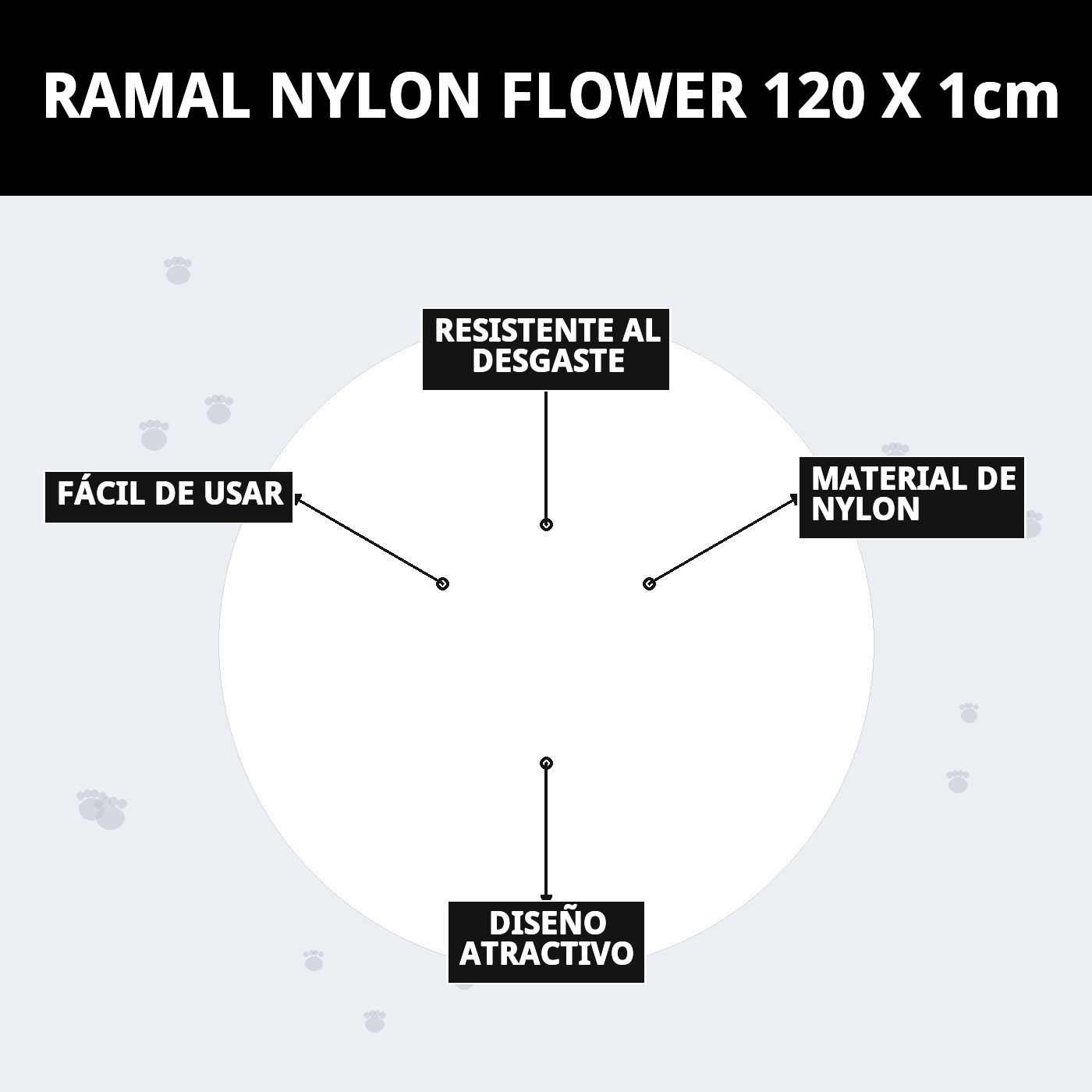 Nylon-Leine Flower 120 x 1 cm — Foto 6