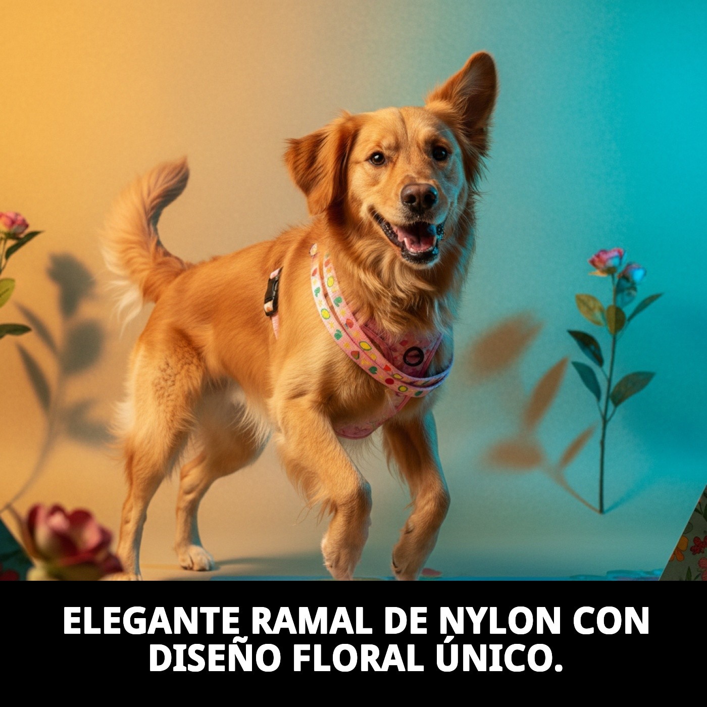 Nylon-Leine Flowers 120 x 1,5 cm — Foto 2
