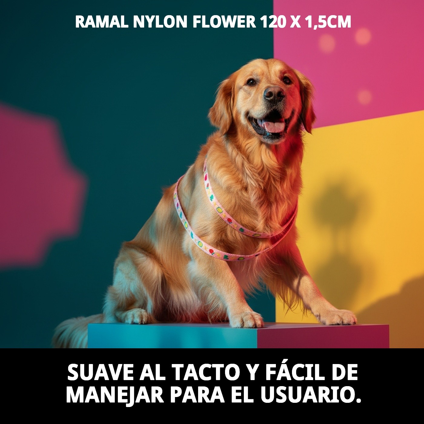 Nylon-Leine Flowers 120 x 1,5 cm — Foto 5