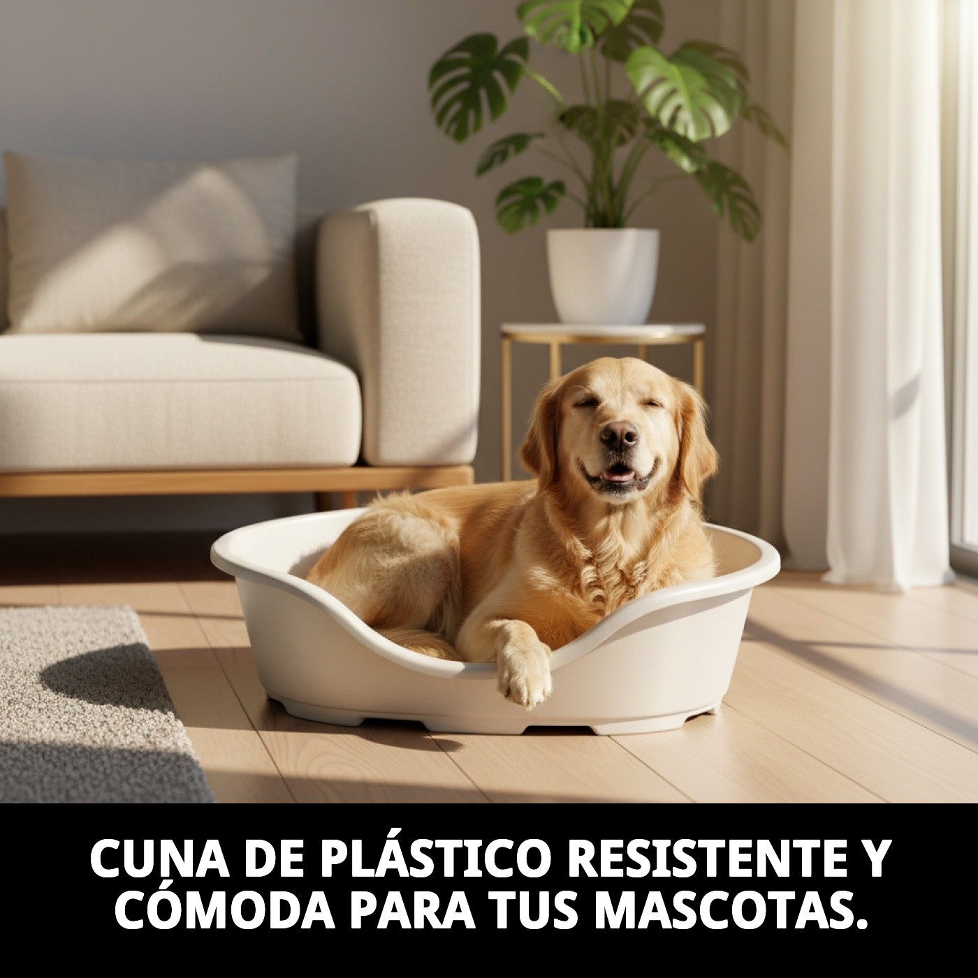 Hundebett aus Kunststoff N.7 Perla 87x57 — Foto 3