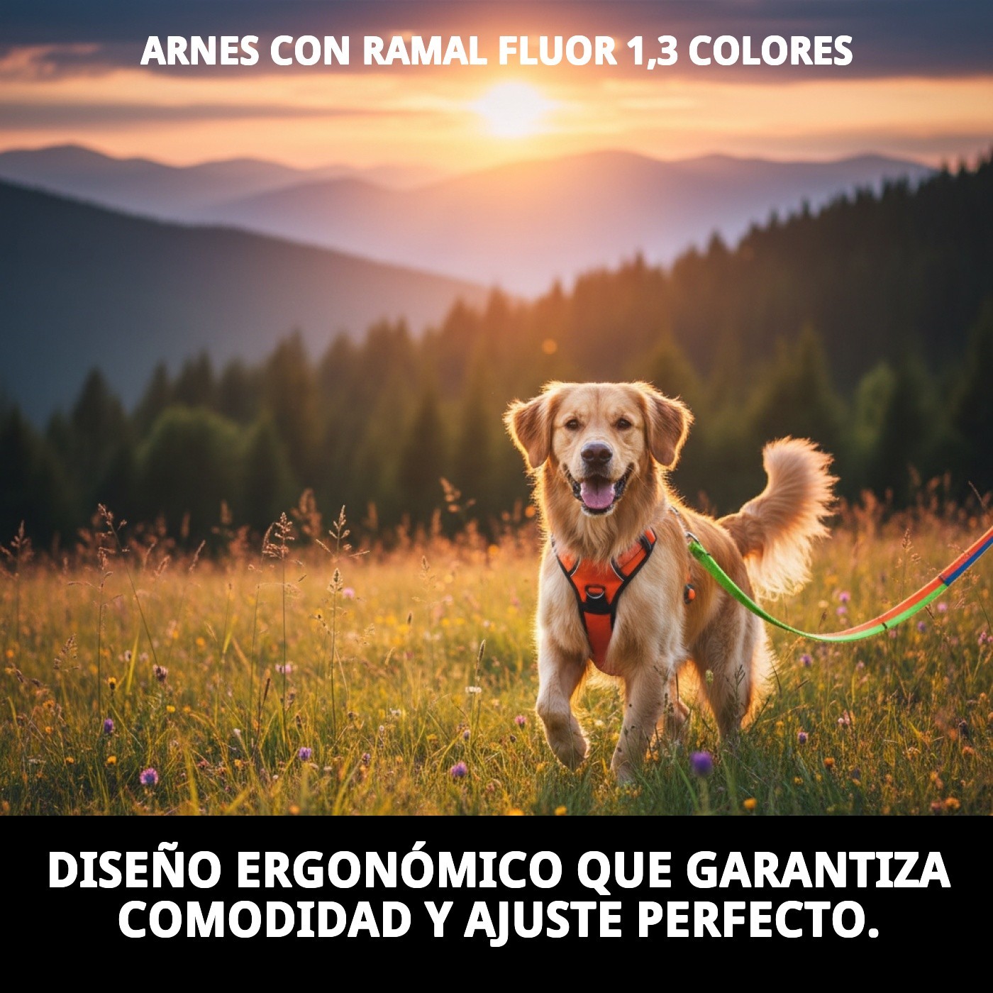 Weste mit fluoreszierender Leine 1,3 Farben — Foto 6