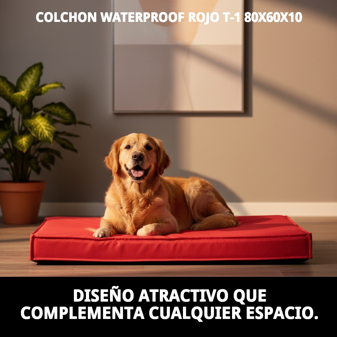 Wasserdichter Matratze rot T-1 80x60x10 — Foto 6