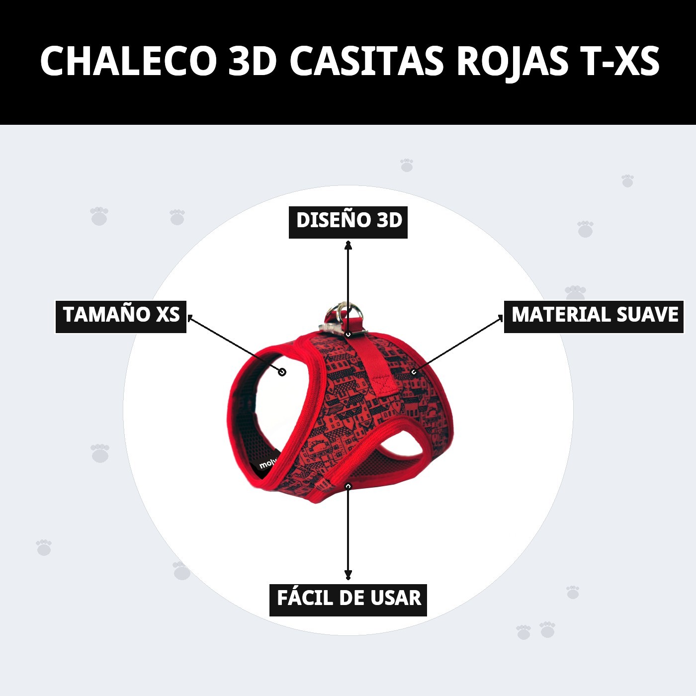 3D-Weste Rote Häuser T-XS — Foto 8