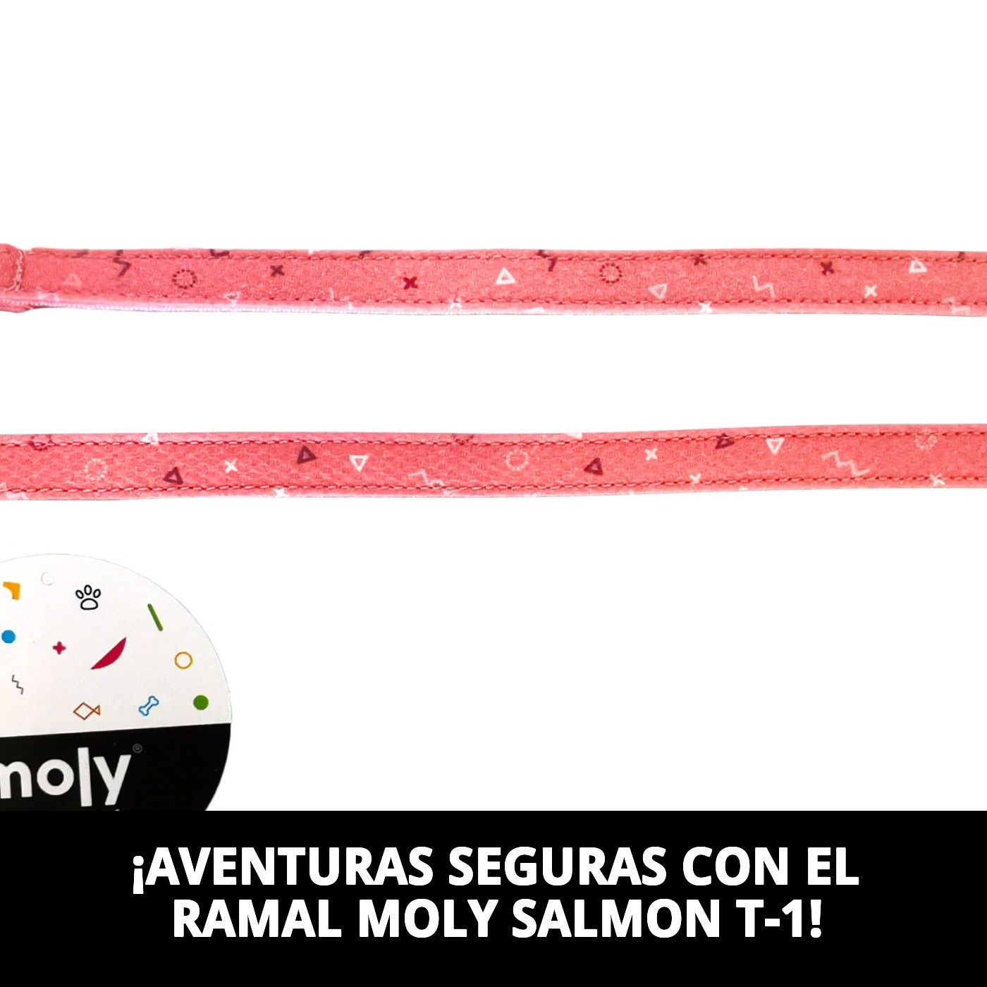 Leine Moly Lachs T-1 120*1,5 — Foto 3