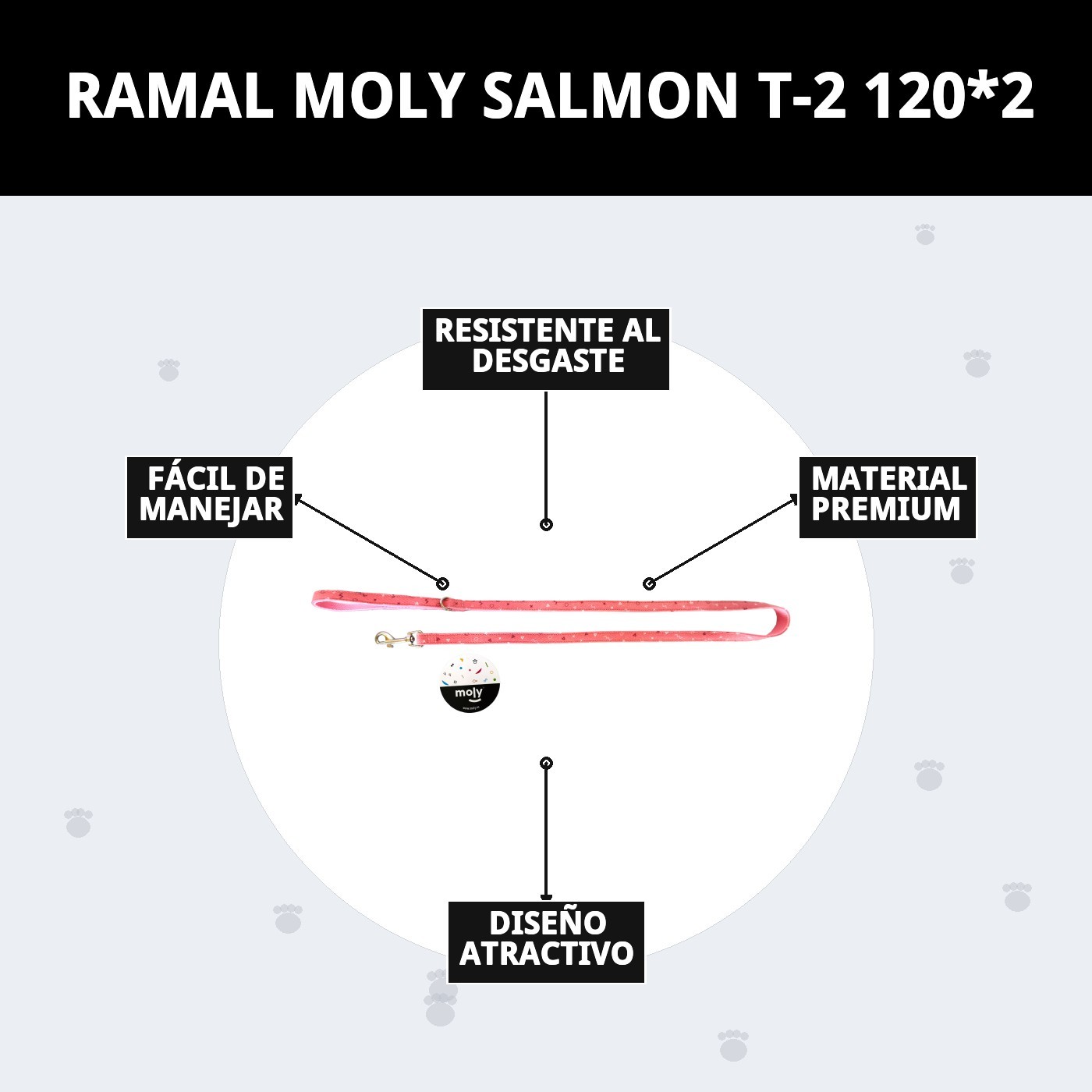 Leine Moly Lachs T-2 120*2 — Foto 8