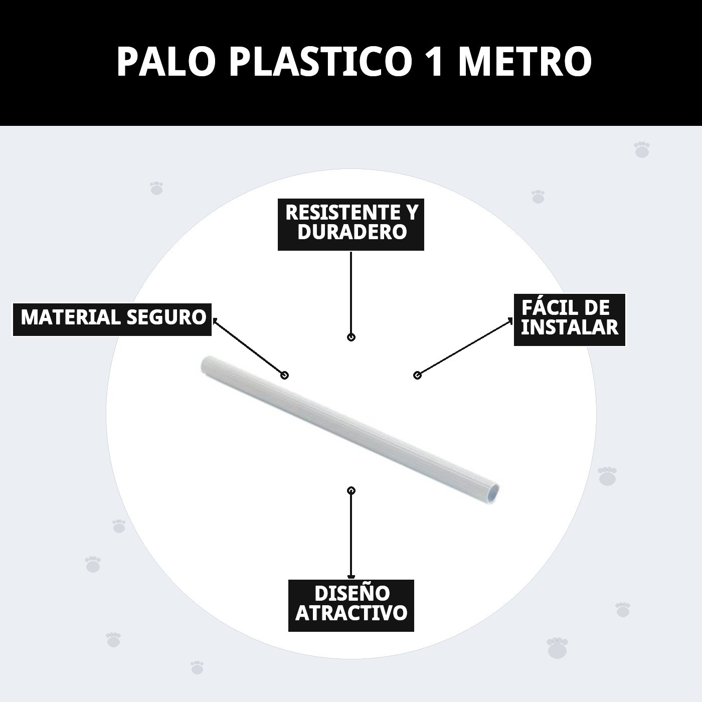 Plastikstange 1 Meter — Foto 9