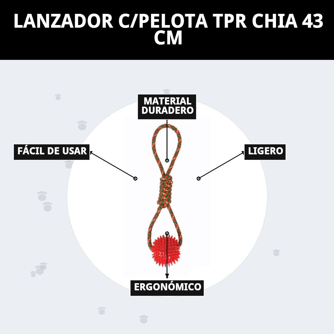 Lanceur mit Pelote TPR Chia 43 cm — Foto 9