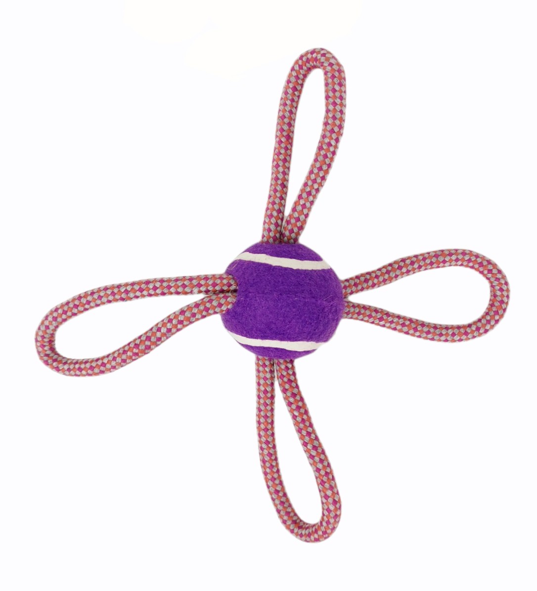 Seil-Mordeur mit Tennisball 28 cm Herbst — Foto 2