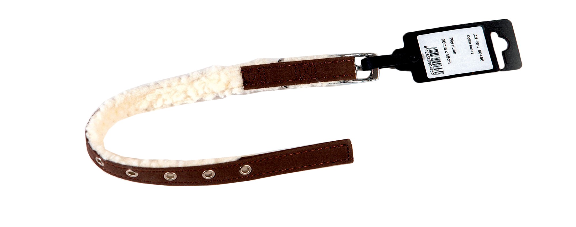 Luxus Lederhalsband Wolke 1,5x35cm — Foto 2