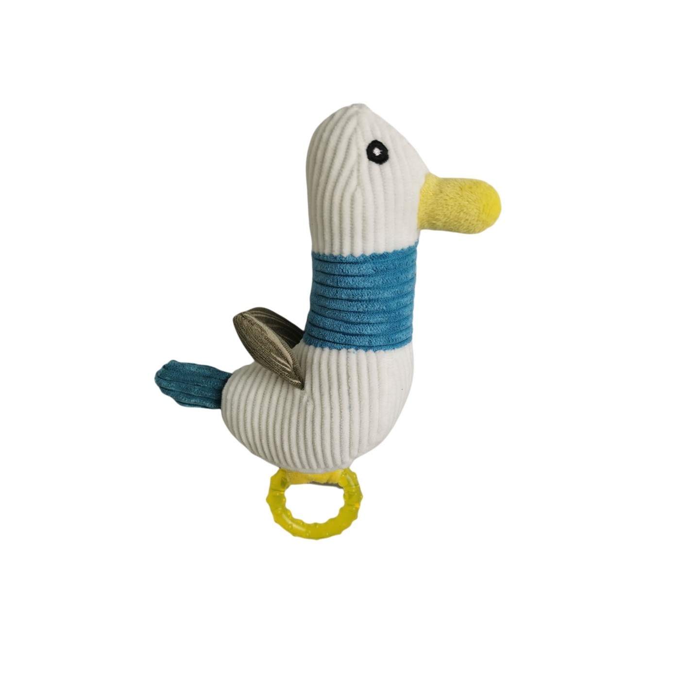 Kauspielzeug Plüsch Silikon Ente 22 cm