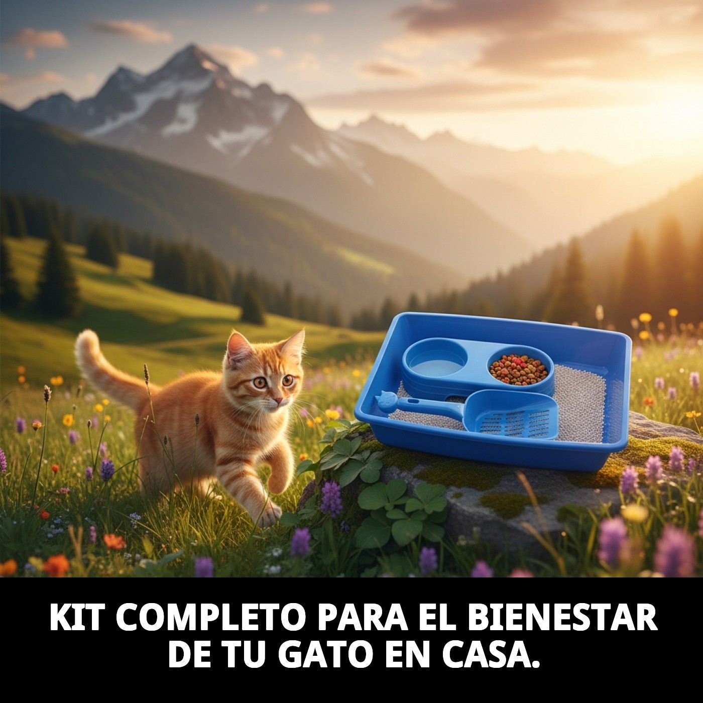 Katzenset: Schale, Napf und Schaufel 37x26 — Foto 3