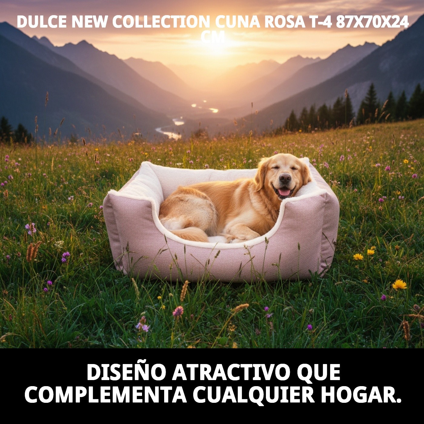 Kissen Doux Neue Kollektion Rosa T-4 87x70x24 cm für Tiere — Foto 6