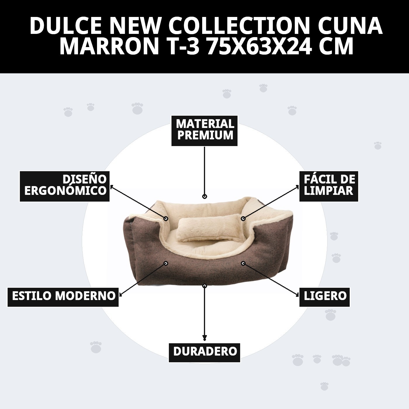 Kissen Douillet Braun DULCE NEUE KOLLEKTION T-3 — Foto 8