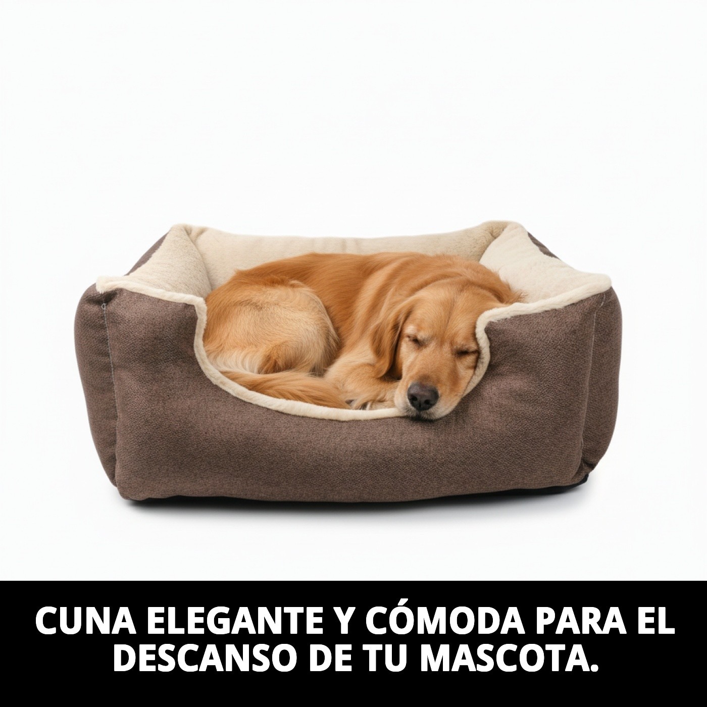 Kissen Braun T-4 87x70x24 cm für Hunde | Neue Kollektion Moly — Foto 3