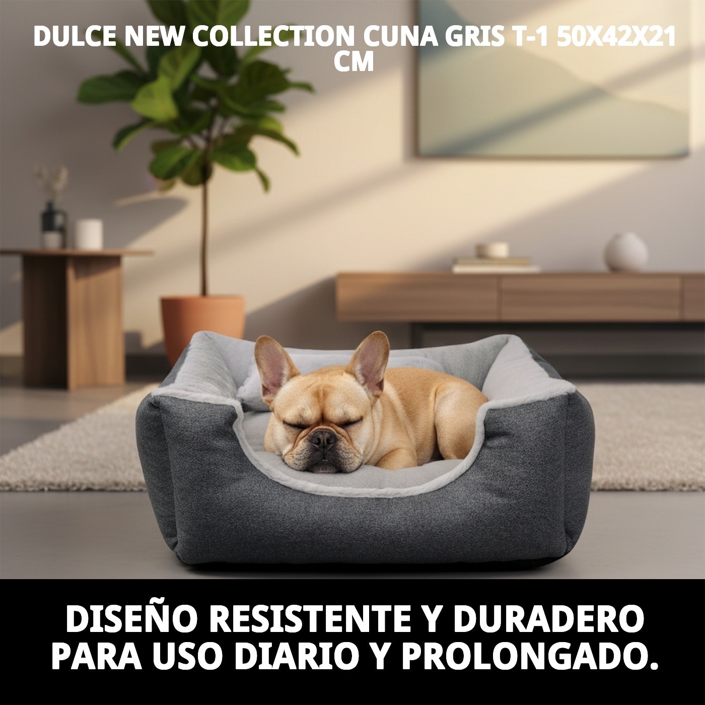 Couchage Gris DULCE Nouvelle Collection T-1 50x42x21 cm — Foto 6