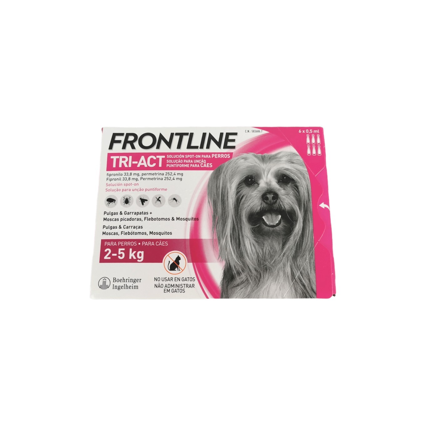 Frontline Tri-Act Pipette Antiparasitär 2-5 kg