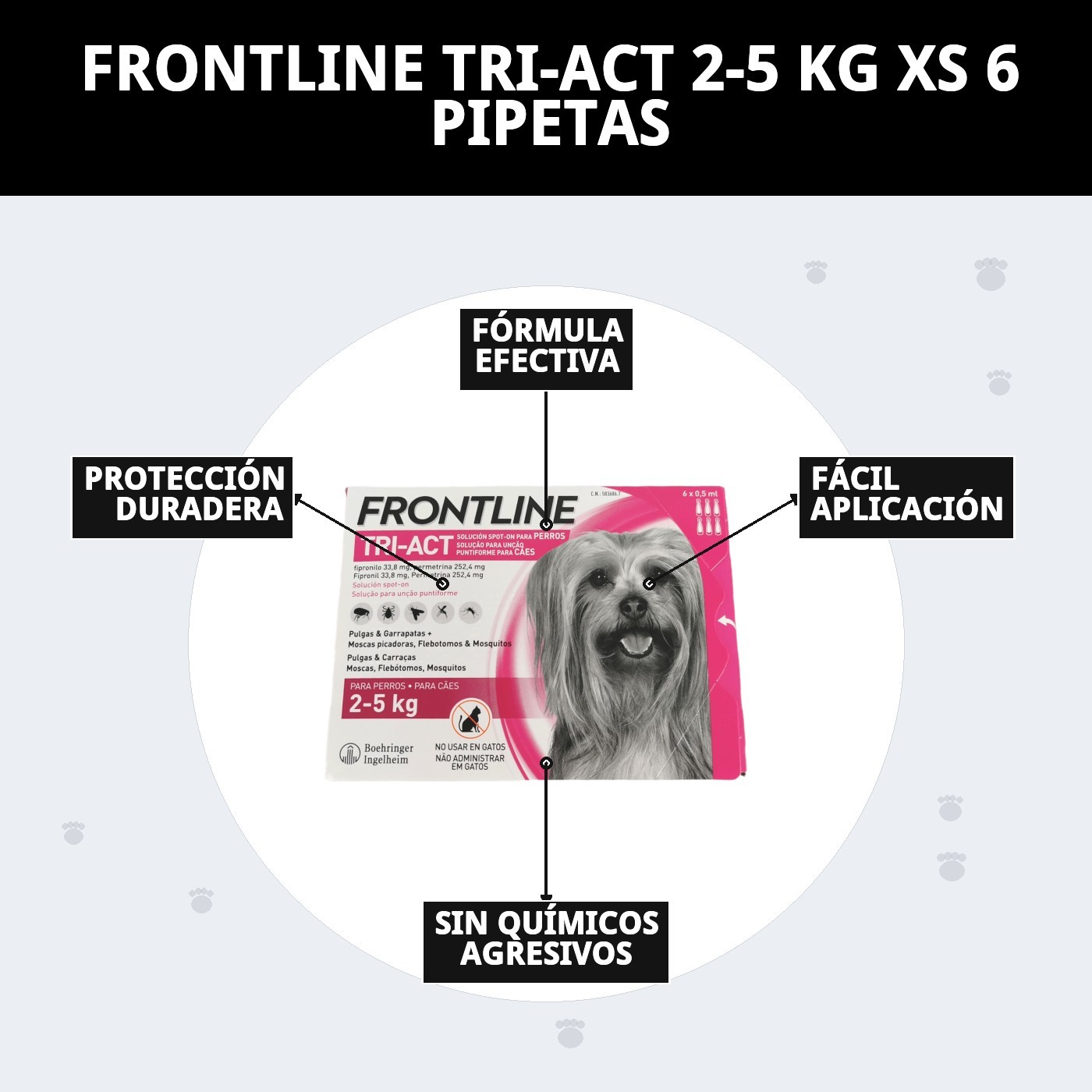 Frontline Tri-Act Pipette Antiparasitär 2-5 kg — Foto 8