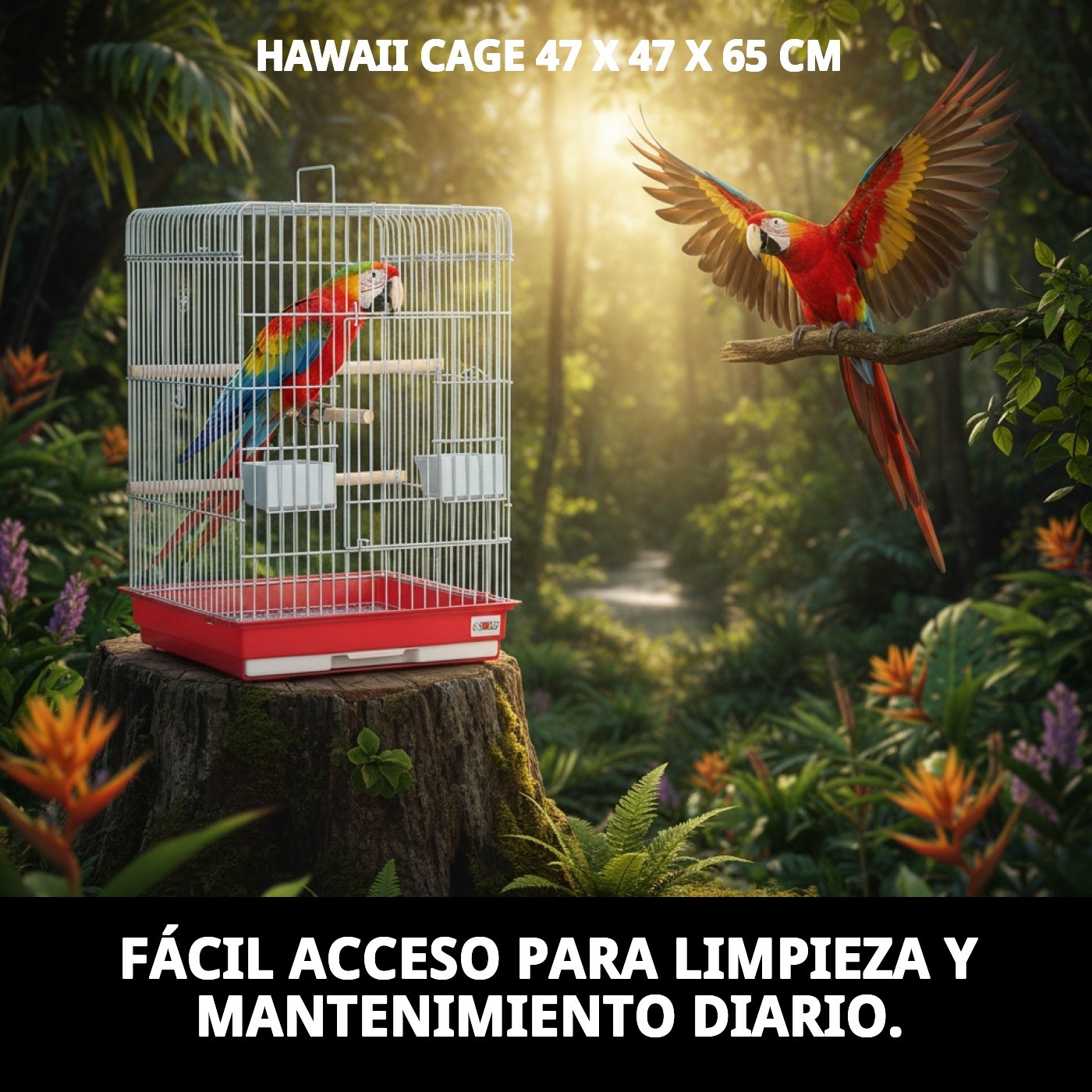 Käfig Hawaii 47 x 47 x 65 cm — Foto 7