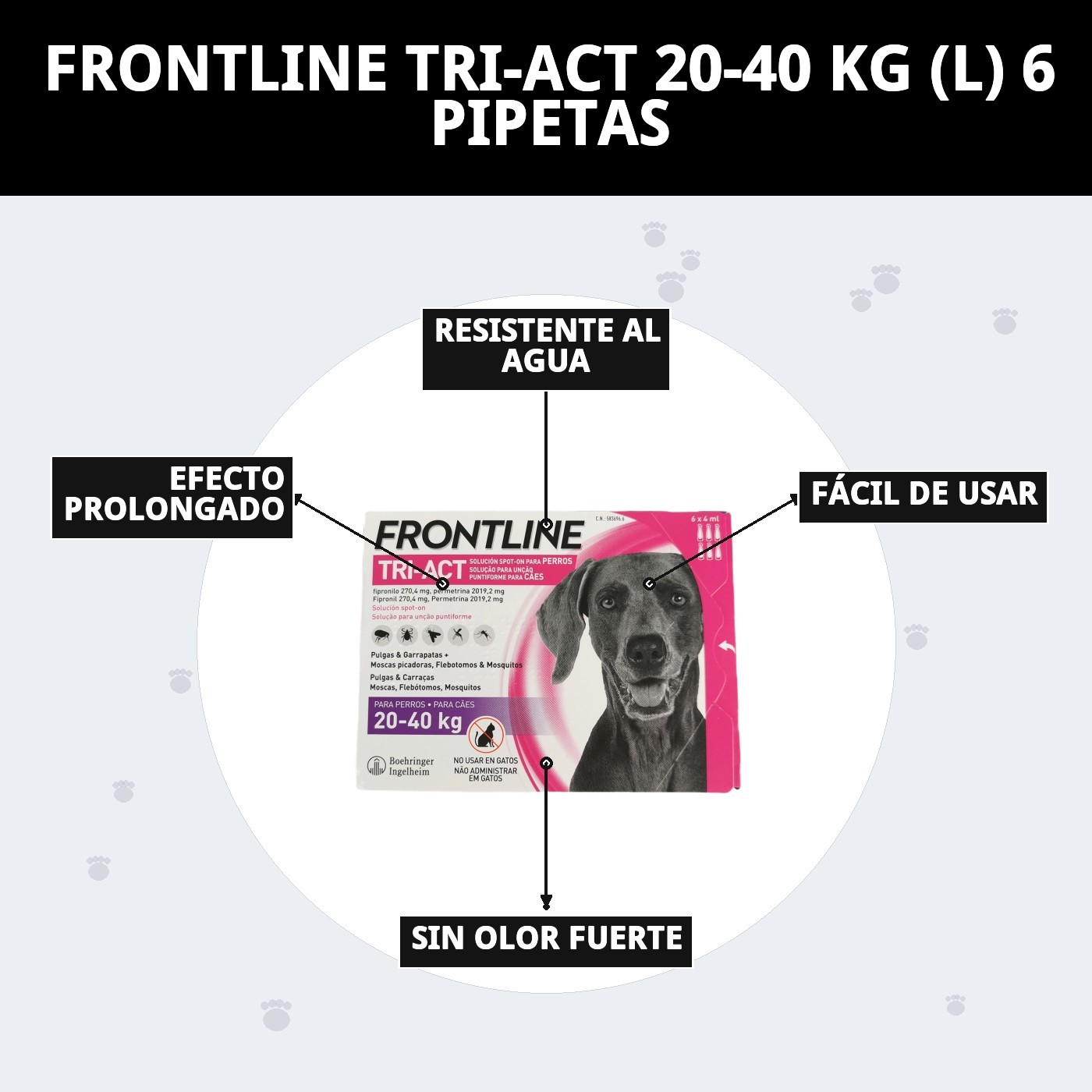 Antiparasitarie Frontline Tri-Act 20-40 kg- 6 Pipetten — Foto 8