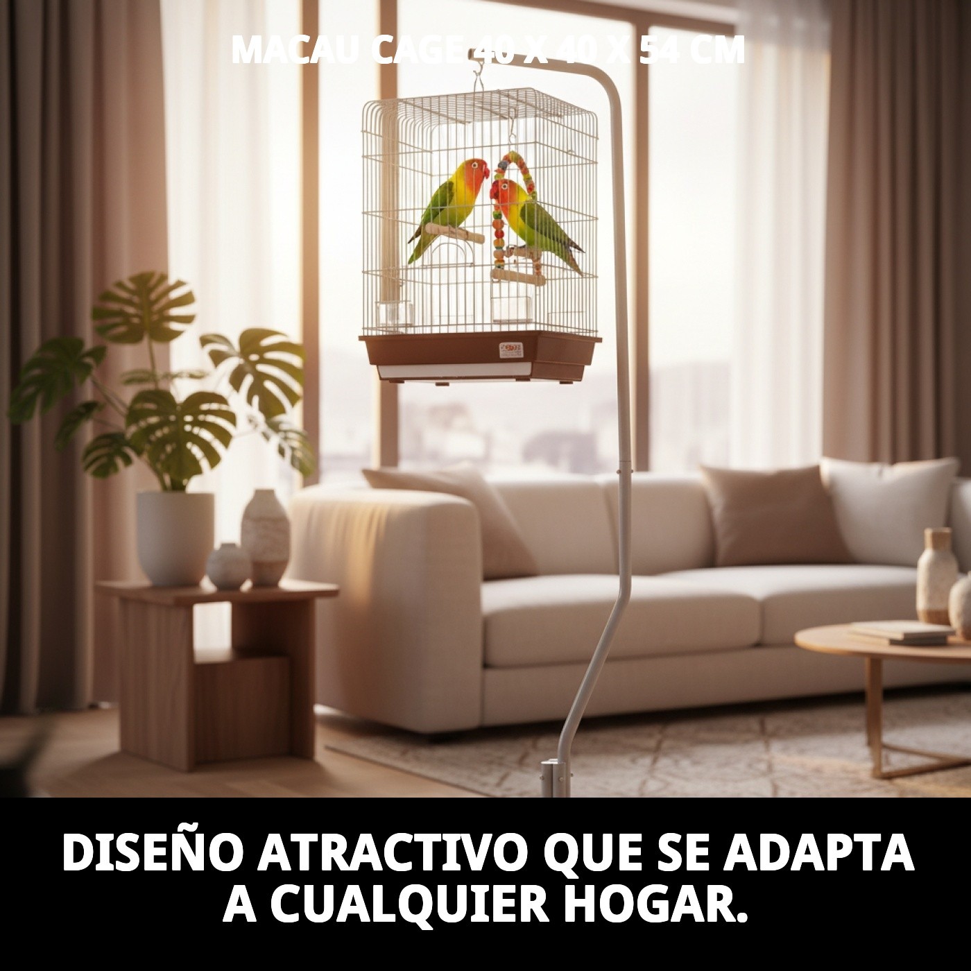Käfig Macao 40 x 40 x 54 cm — Foto 7