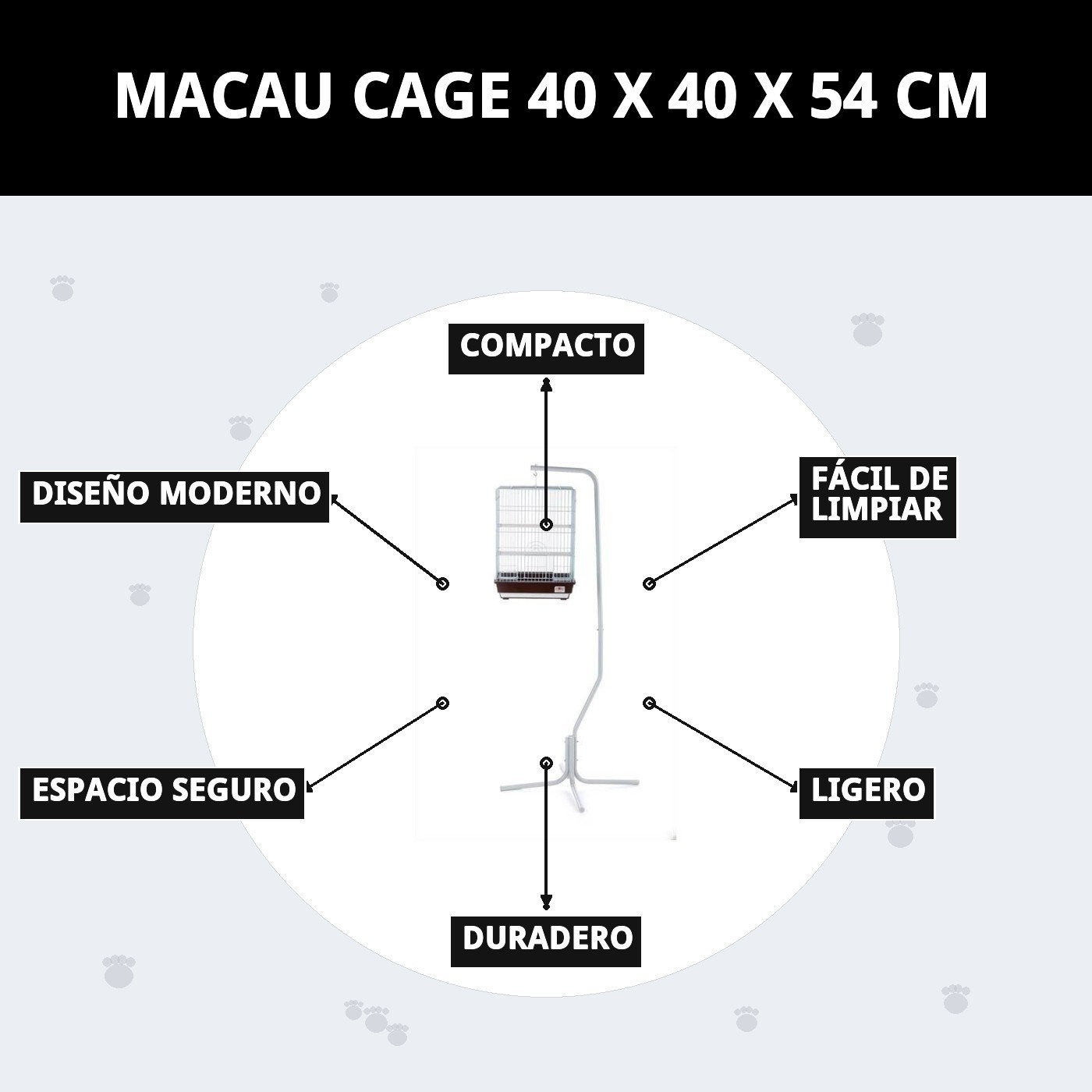 Käfig Macao 40 x 40 x 54 cm — Foto 9