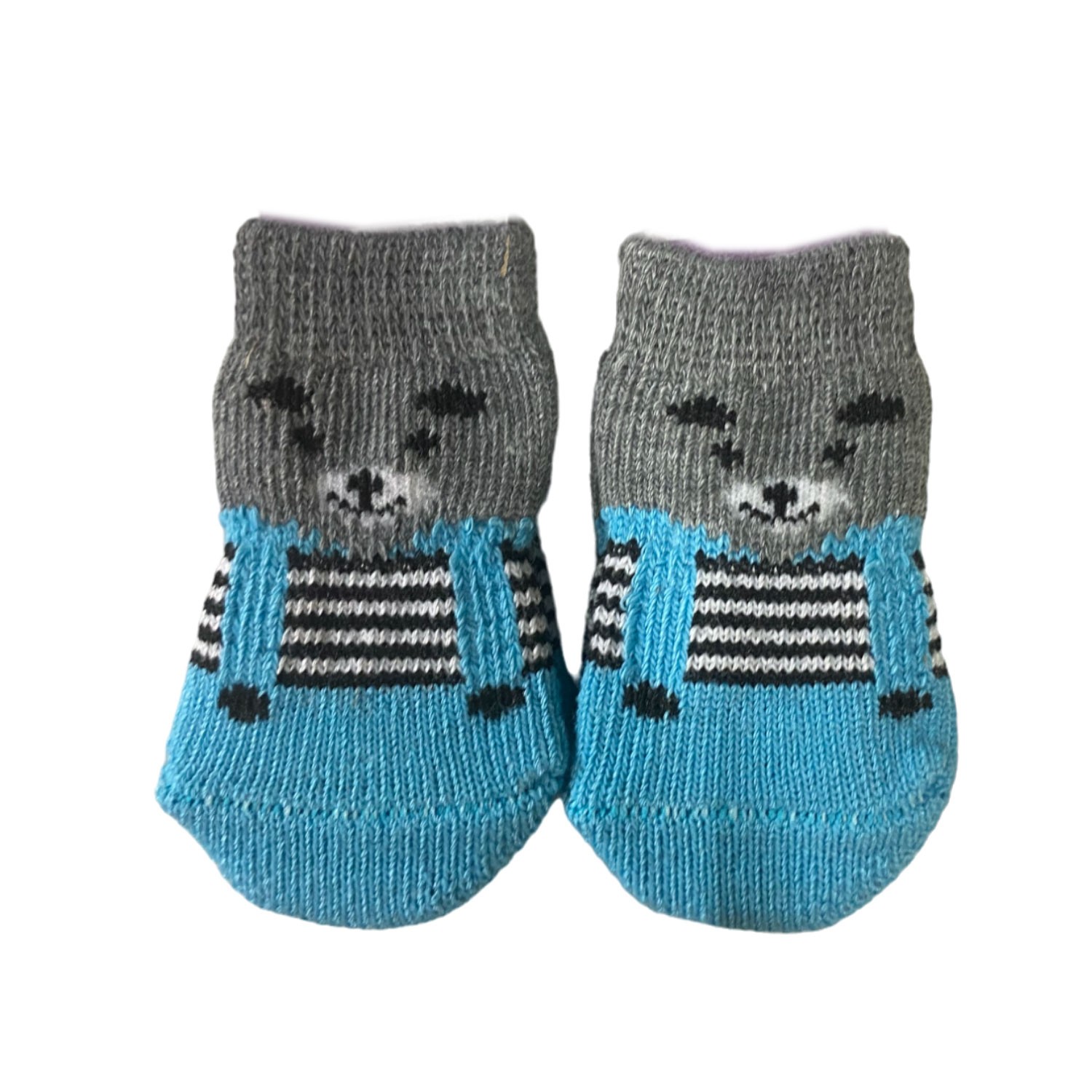 Rutschfeste Hunde-Socken Größe M | 4er-Pack mit Silikonbasis – Moly