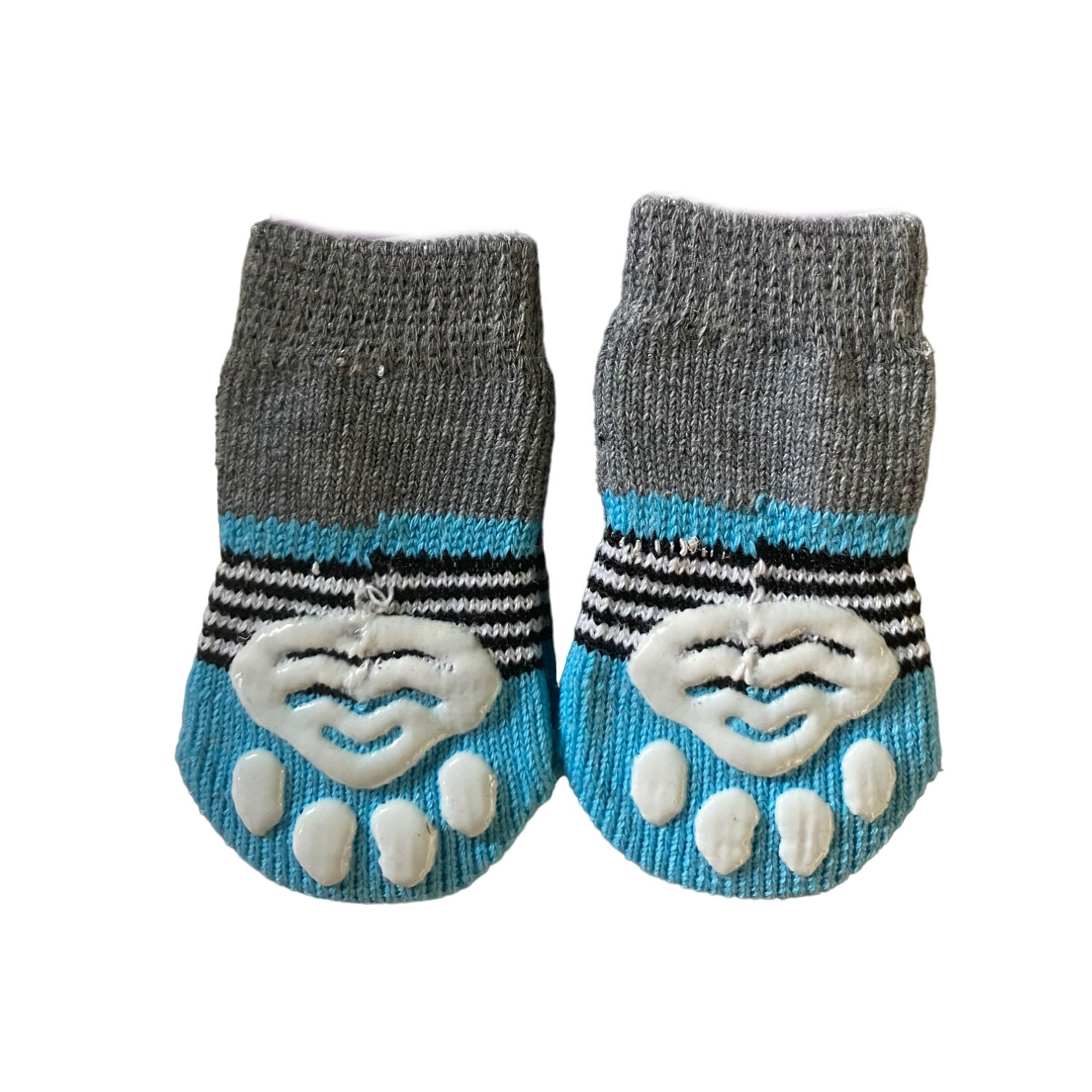 Rutschfeste Hunde-Socken Größe M | 4er-Pack mit Silikonbasis – Moly — Foto 2