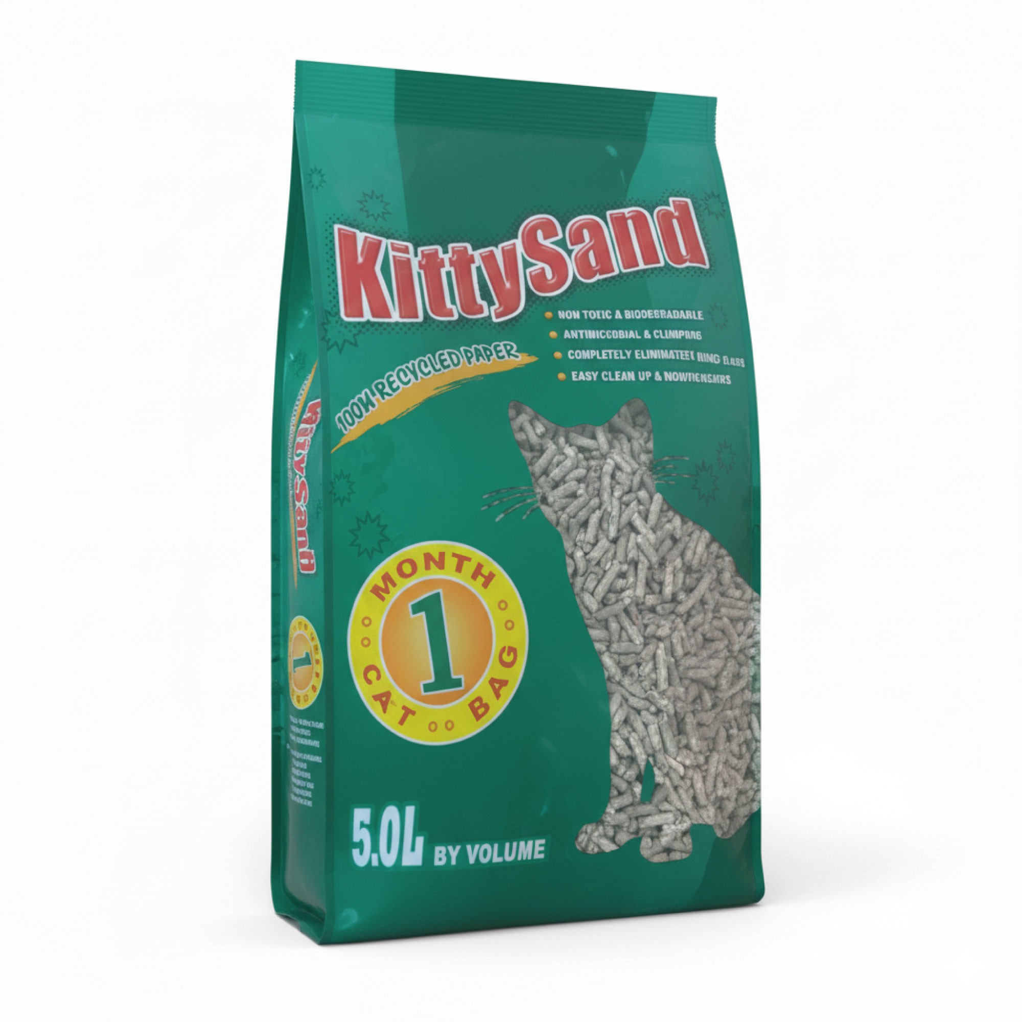 Ökologisches Recyclingpapier 5 L für Nager und Katzen