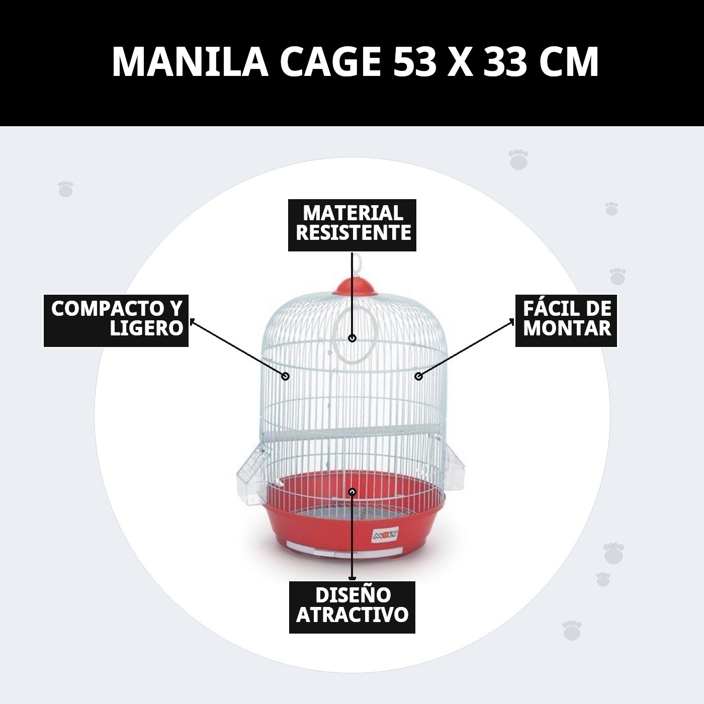 Käfig Manila 53 x 33 cm — Foto 4