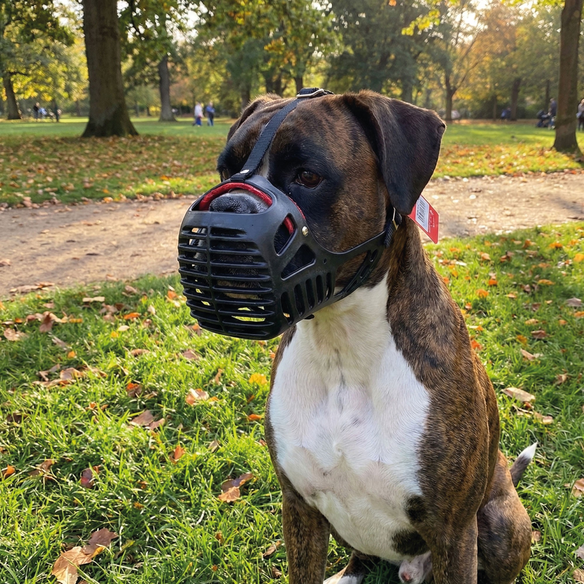 Ledermaulkorb für Hunde mit breitem Maul Moly — Foto 2