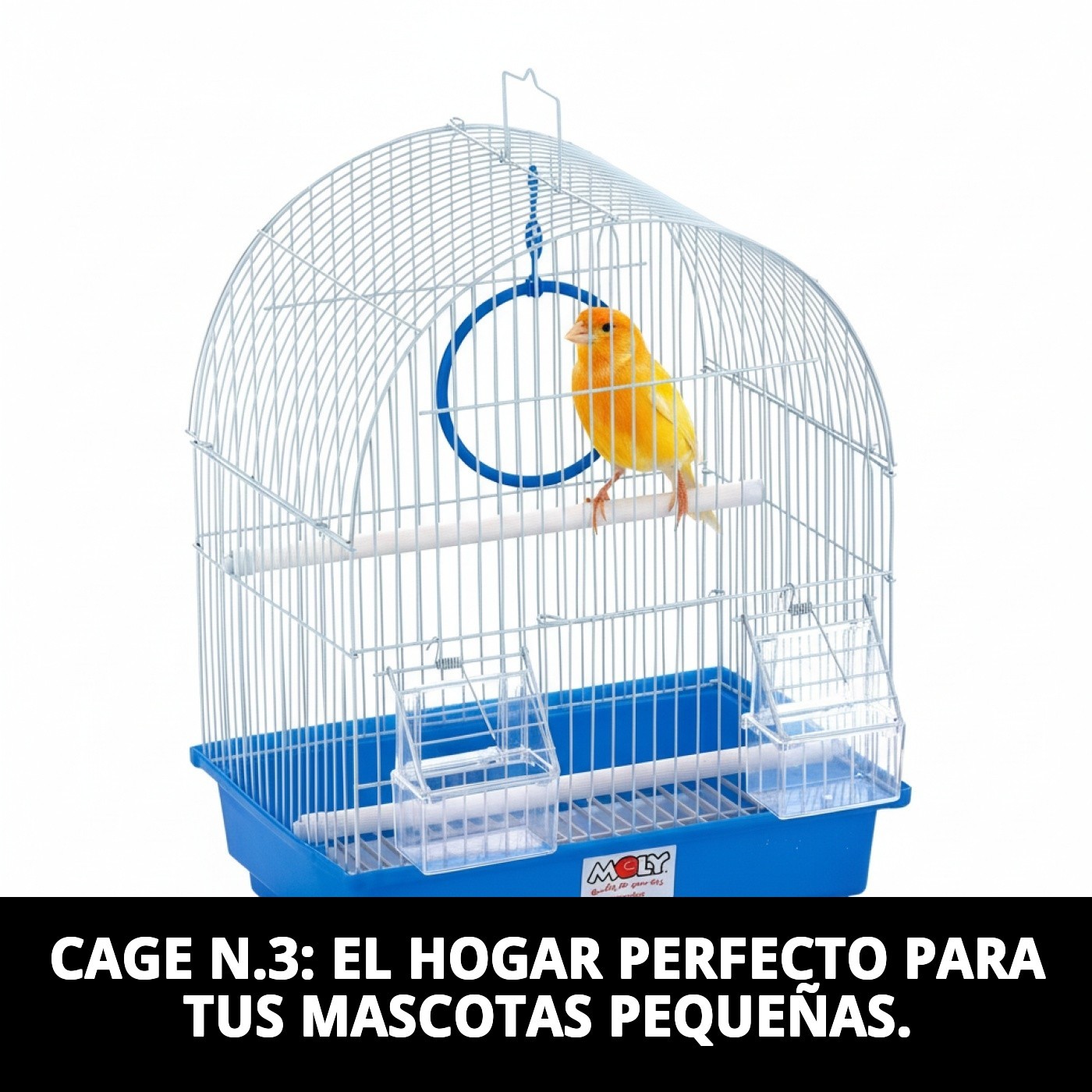Vogelkäfig N.3 30x23x39 cm — Foto 2