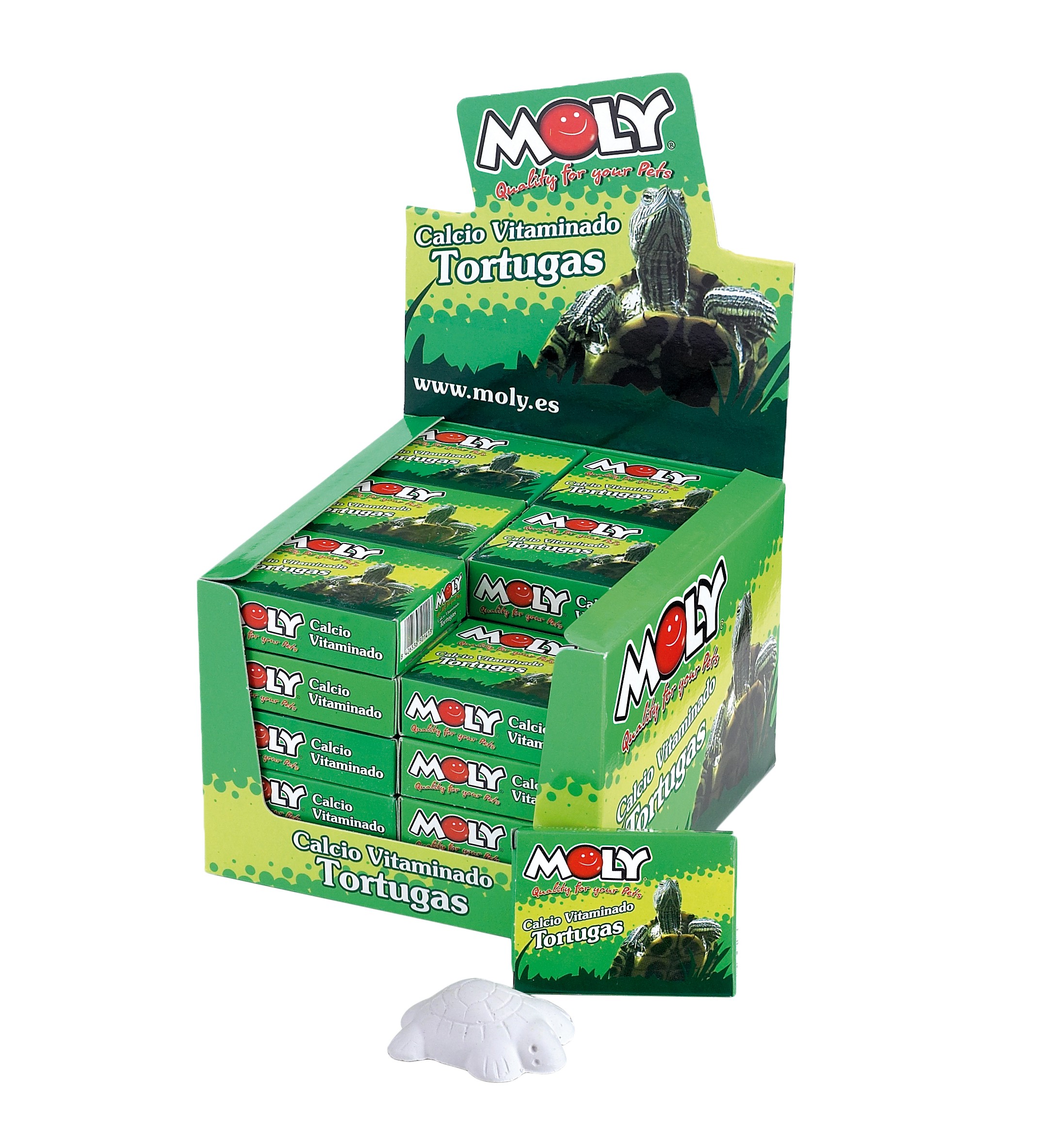 Moly Calcium Schildkröten - Präsentation 30 Blöcke