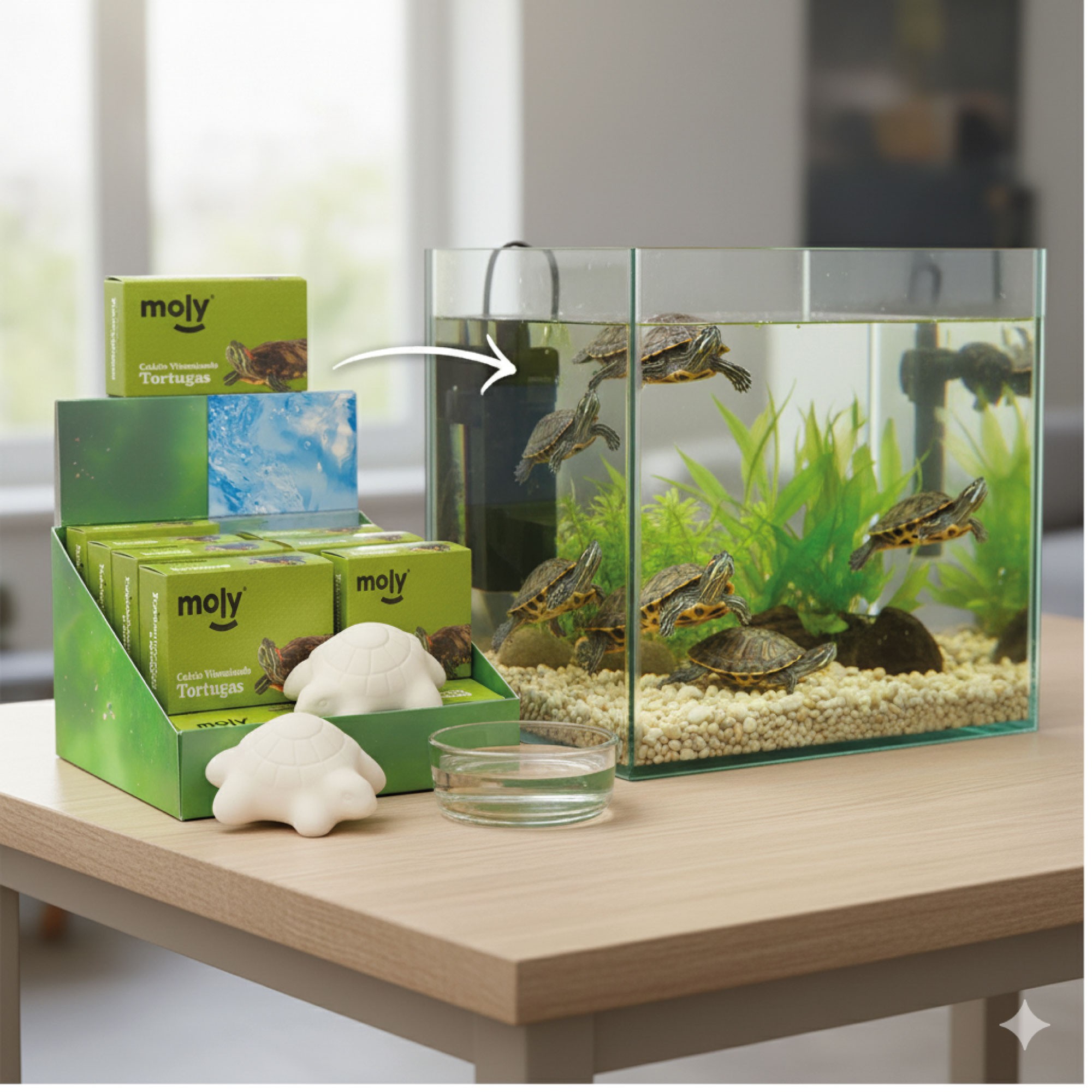 Moly Calcium Schildkröten - Präsentation 30 Blöcke — Foto 3