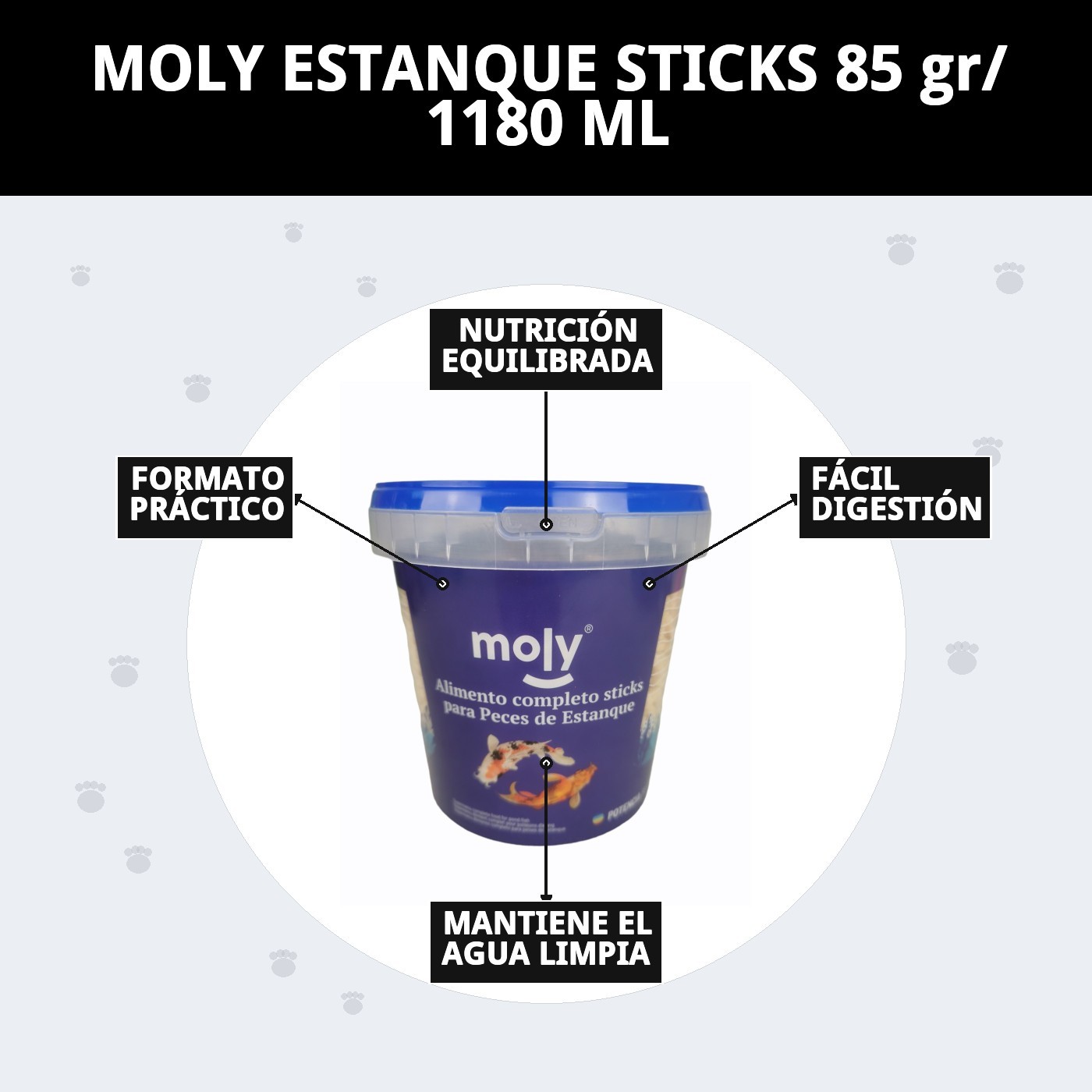 Moly Teichsticks für Teichfische 125 g / 1180 ml — Foto 8