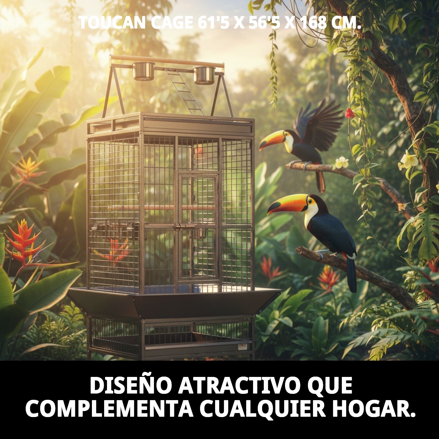 Käfig Tucan 61,5 x 56,5 x 168 cm — Foto 8