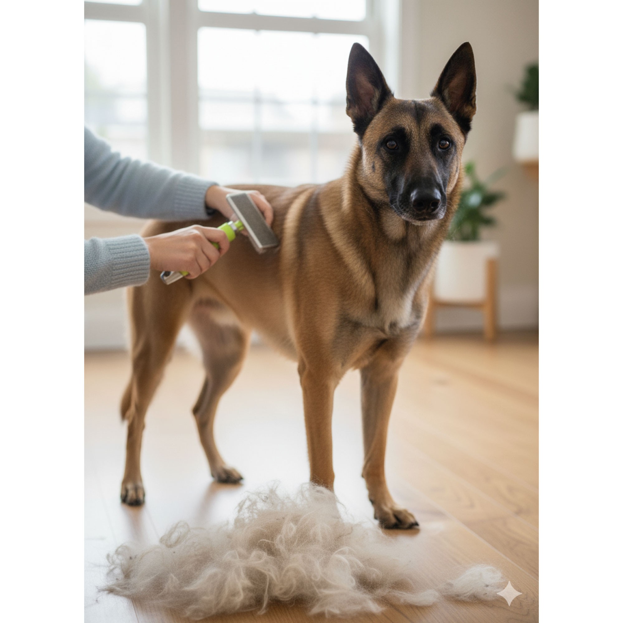 Professionelle Silikonbürste mit therapeutischem Gelgriff – Sanftes und ziehfreies Bürsten für mittelgroße und kleine Hunde — Foto 6