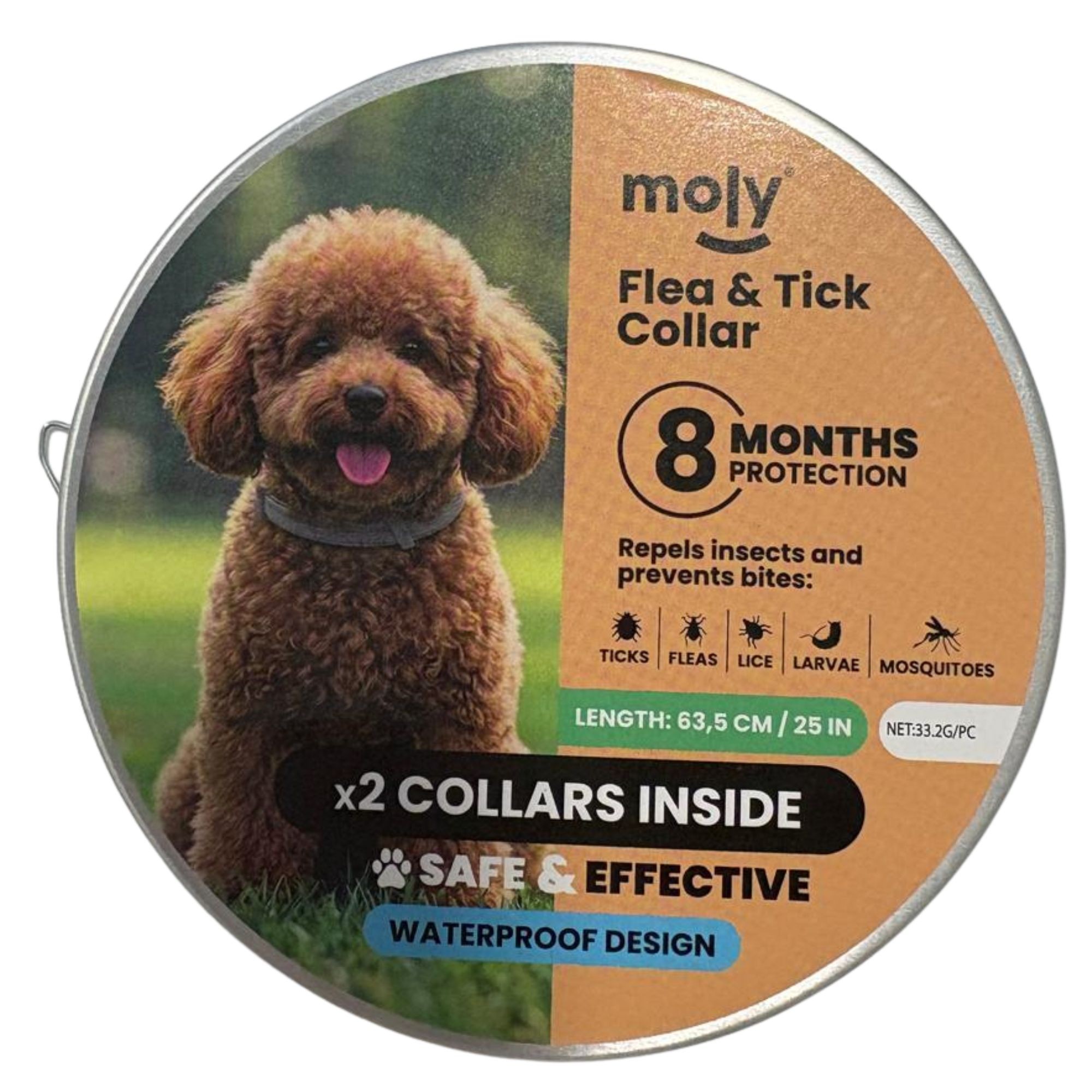 Moly Floh- und Zeckenhalsband - 2er Pack für kleine Hunde — Foto 3