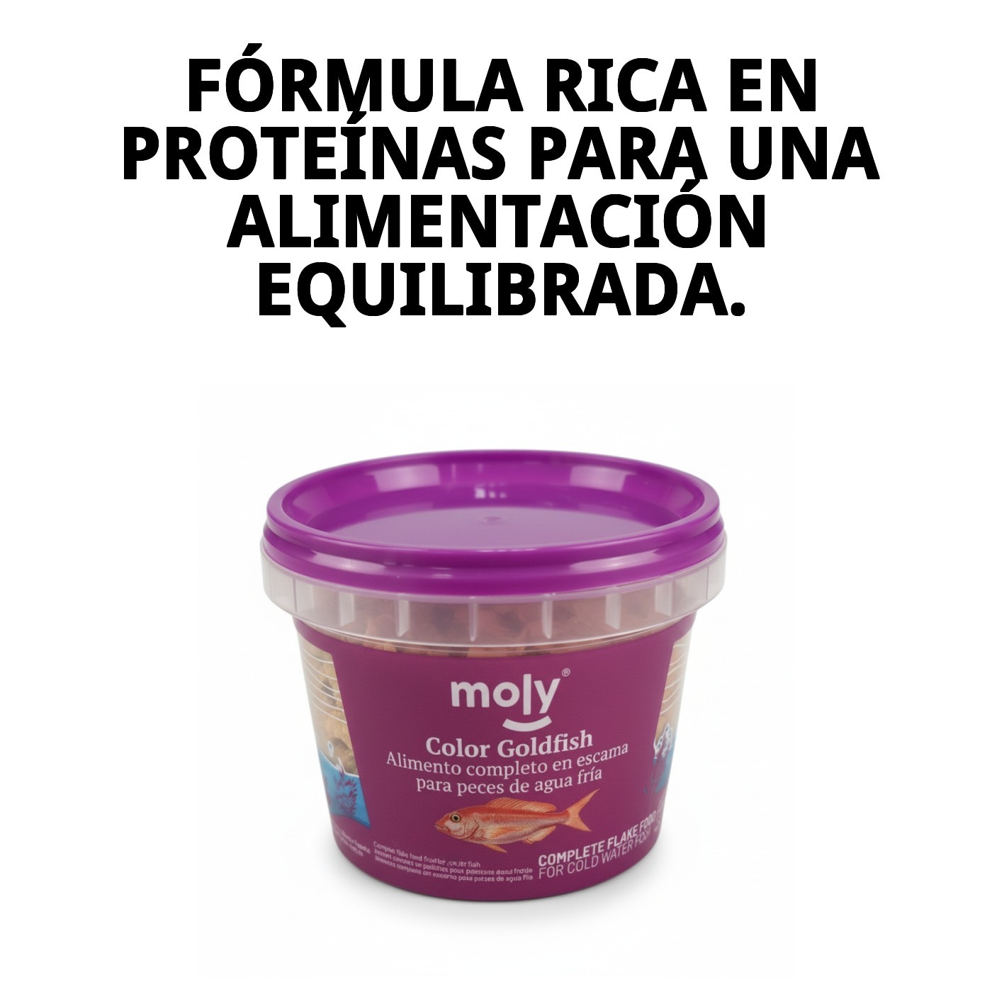 Moly Aliments in Flakes für Goldfische - 20 g 120 ML — Foto 3