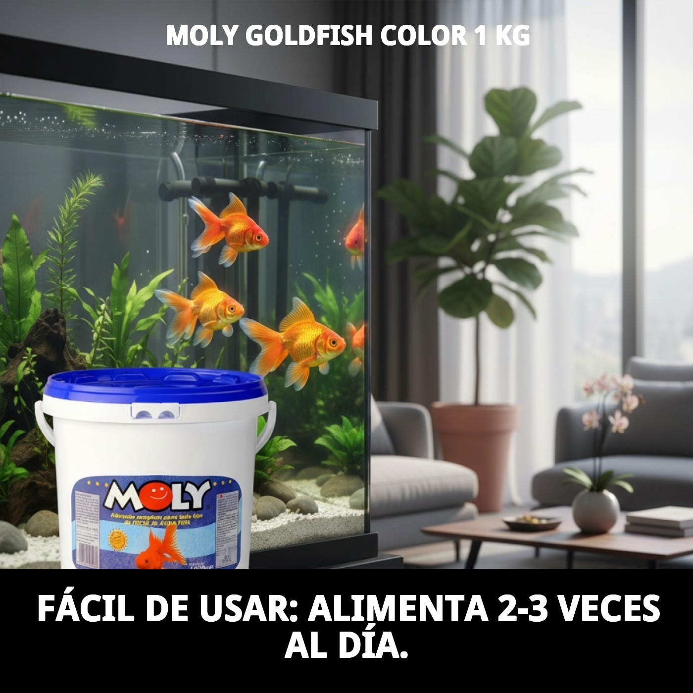 Moly Flakes für Goldfische 1 kg / 5000 ml — Foto 4