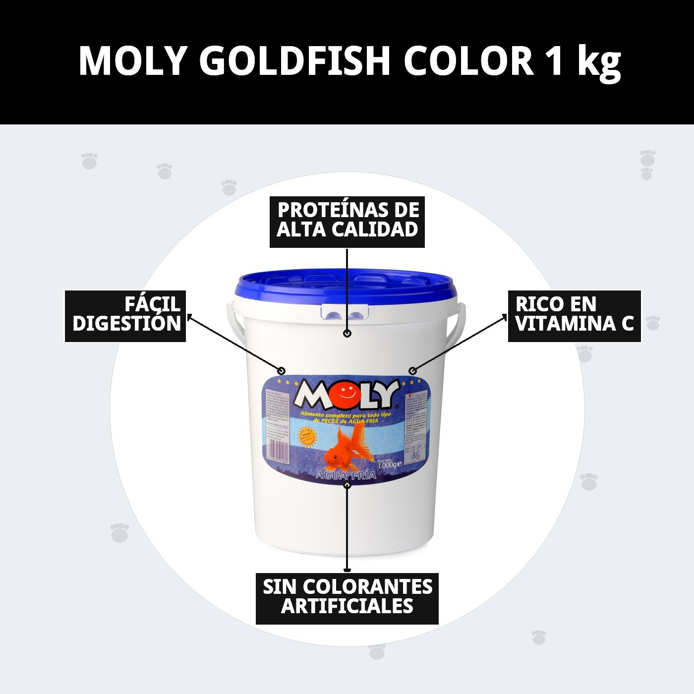 Moly Flakes für Goldfische 1 kg / 5000 ml — Foto 6