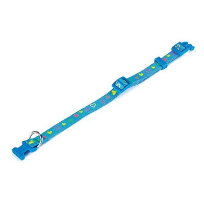 Nylon-Halsband Love 23-35 x 1 cm mit Glöckchen — Foto 2